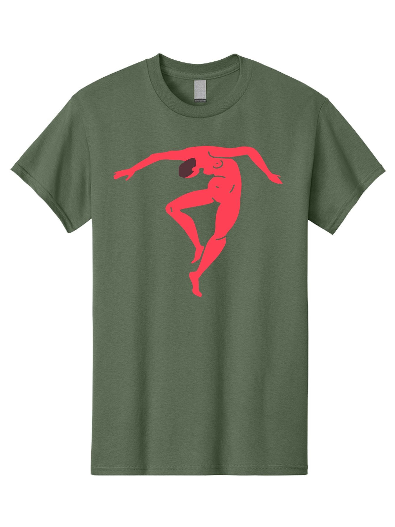 Dancer-2 Men'S Graphic Tee, 100% Cotton, Comfortable Casual Summer Wear, Machine Washable, Dynamic Pose, Human Figure, Dance Movement, Abstract Art, Minimalist Design, Modern Dance, Fluid Motion, Stylized Illustration Aab611 10