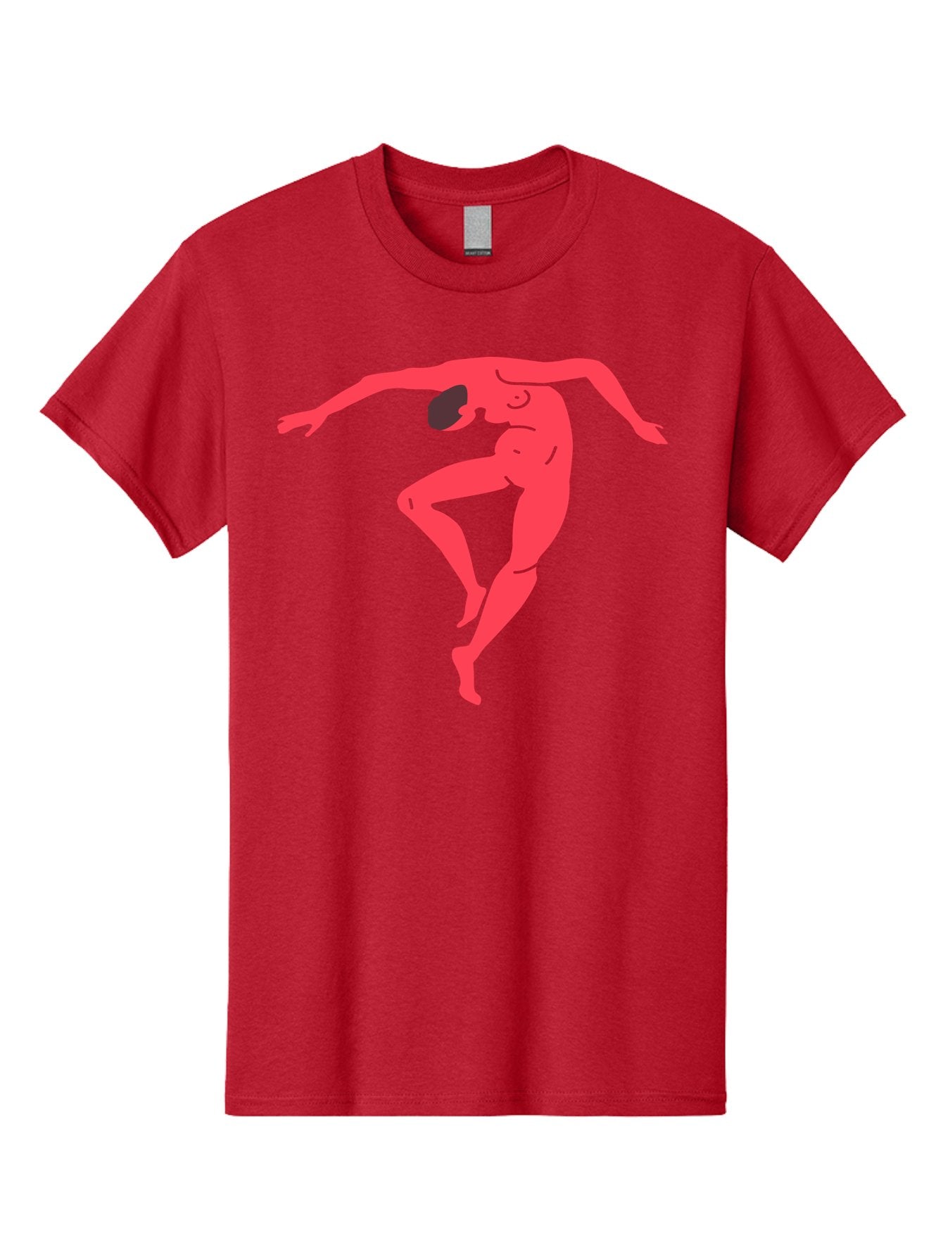 Dancer-2 Men'S Graphic Tee, 100% Cotton, Comfortable Casual Summer Wear, Machine Washable, Dynamic Pose, Human Figure, Dance Movement, Abstract Art, Minimalist Design, Modern Dance, Fluid Motion, Stylized Illustration Aab611 7