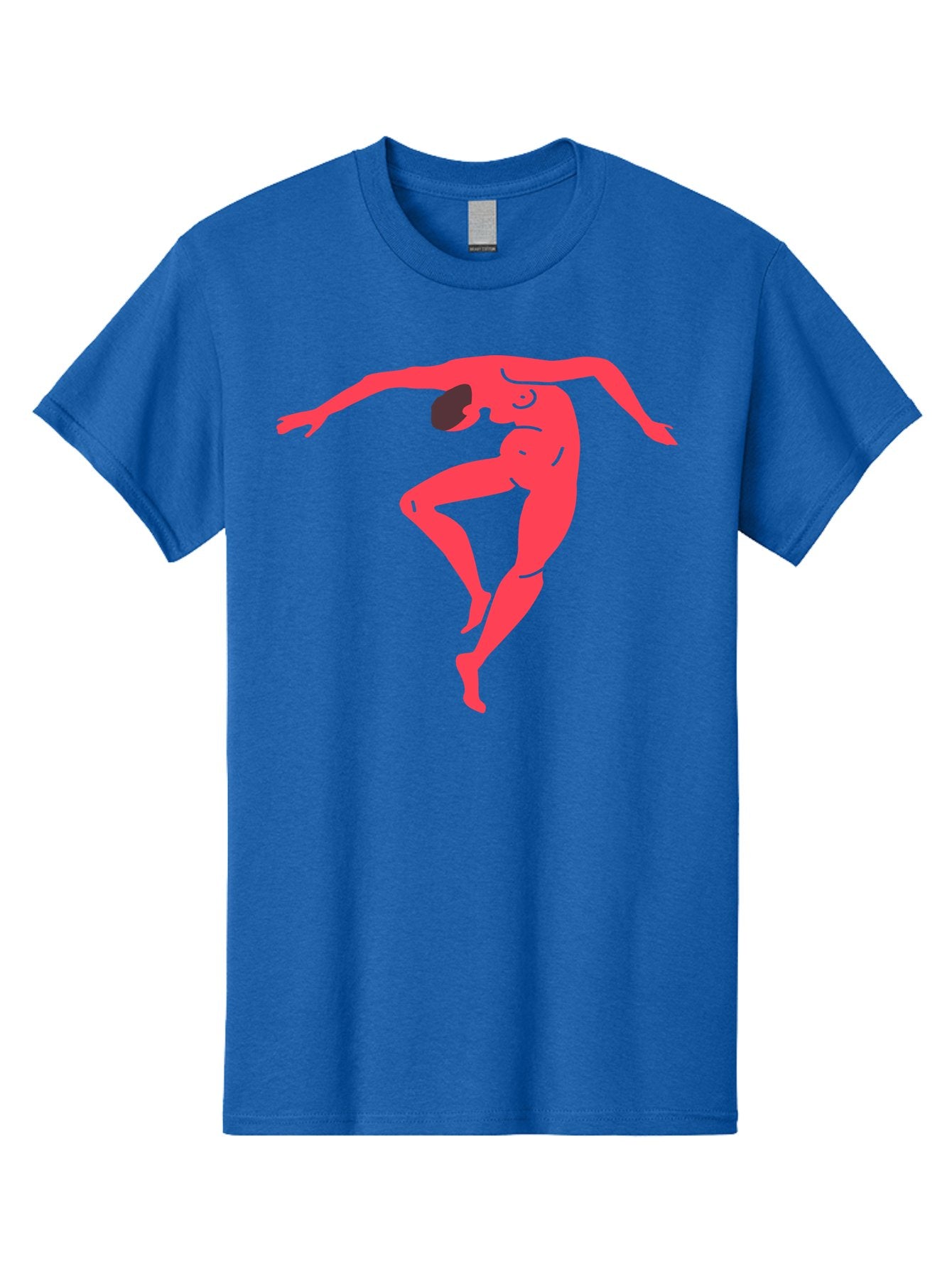 Dancer-2 Men'S Graphic Tee, 100% Cotton, Comfortable Casual Summer Wear, Machine Washable, Dynamic Pose, Human Figure, Dance Movement, Abstract Art, Minimalist Design, Modern Dance, Fluid Motion, Stylized Illustration Aab611 4