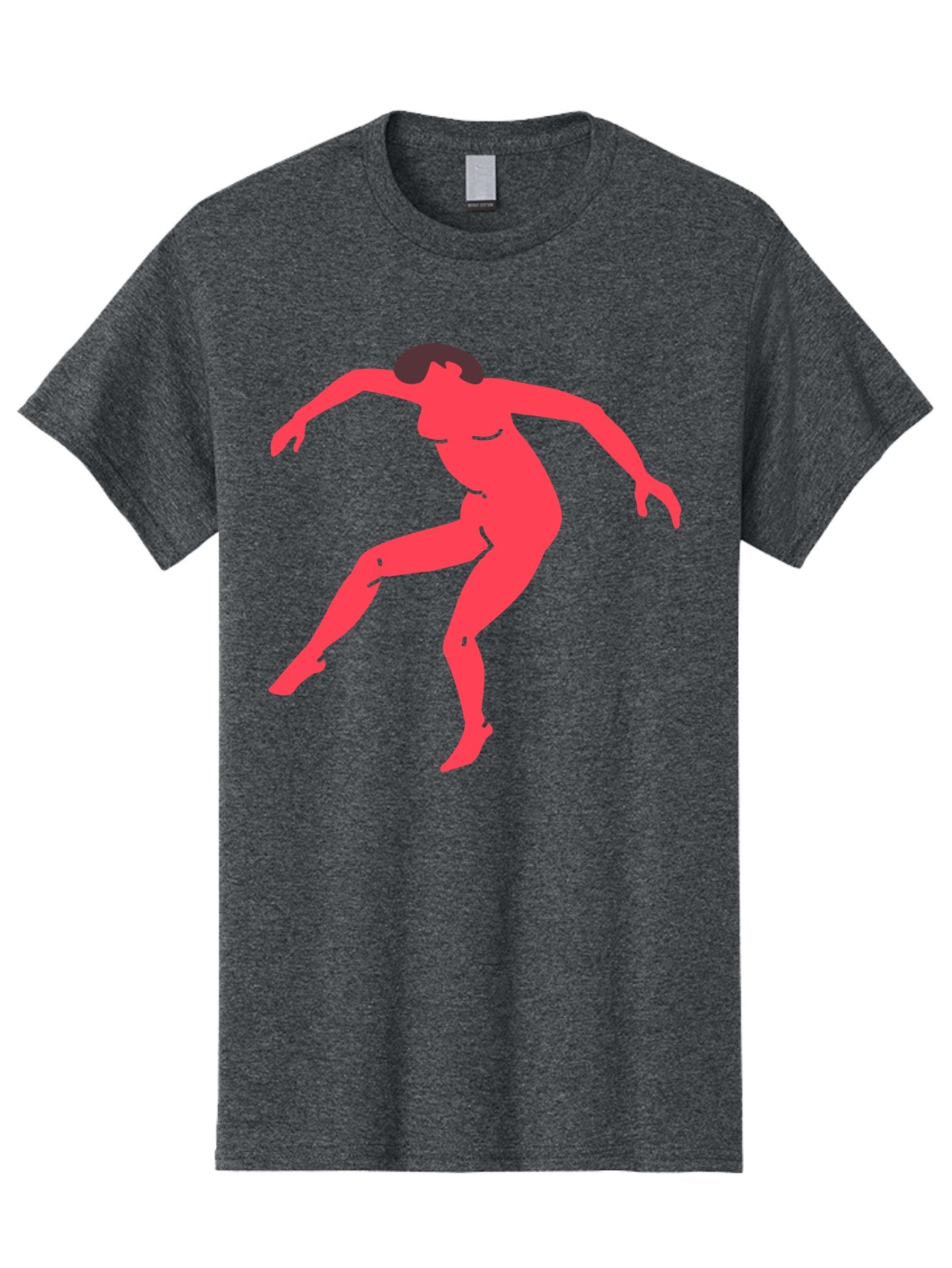 Dancer-3 Men'S Graphic Tee, 100% Cotton, Comfortable Casual Summer Wear, Machine Washable, Dancing Figure, Dynamic Pose, Flowing Movement, Abstract Art, Silhouette, Minimalist Design, Abstract Dancer, Modern Art, Bold Graphics Aab612 5