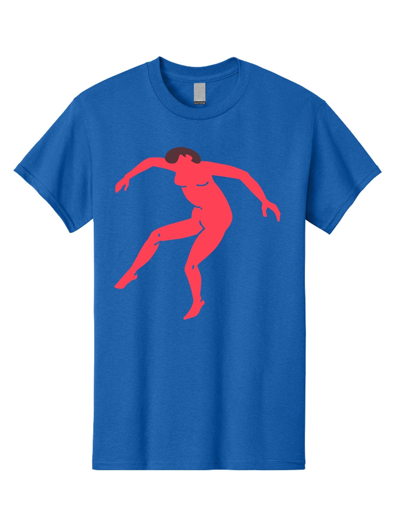Dancer-3 Men'S Graphic Tee, 100% Cotton, Comfortable Casual Summer Wear, Machine Washable, Dancing Figure, Dynamic Pose, Flowing Movement, Abstract Art, Silhouette, Minimalist Design, Abstract Dancer, Modern Art, Bold Graphics Aab612 4