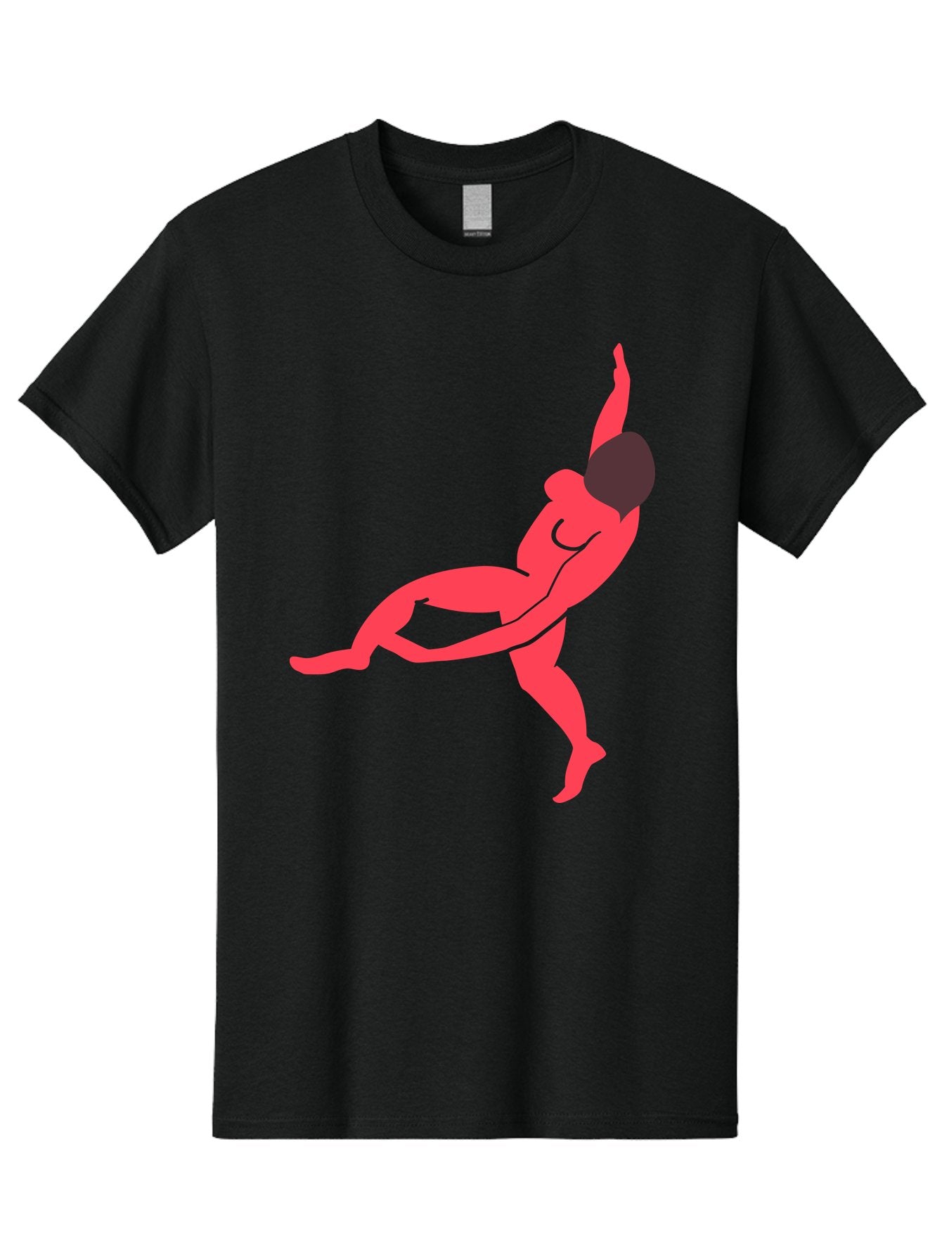 Dancer-4 Men'S Graphic Tee, 100% Cotton, Comfortable Casual Summer Wear, Machine Washable, Dancer In Motion, Flexible Pose, Dynamic Movement, Red Silhouette, Abstract Art, Contemporary Design, Artistic Expression, Fluid Body, Modern Dance, Aab613 14