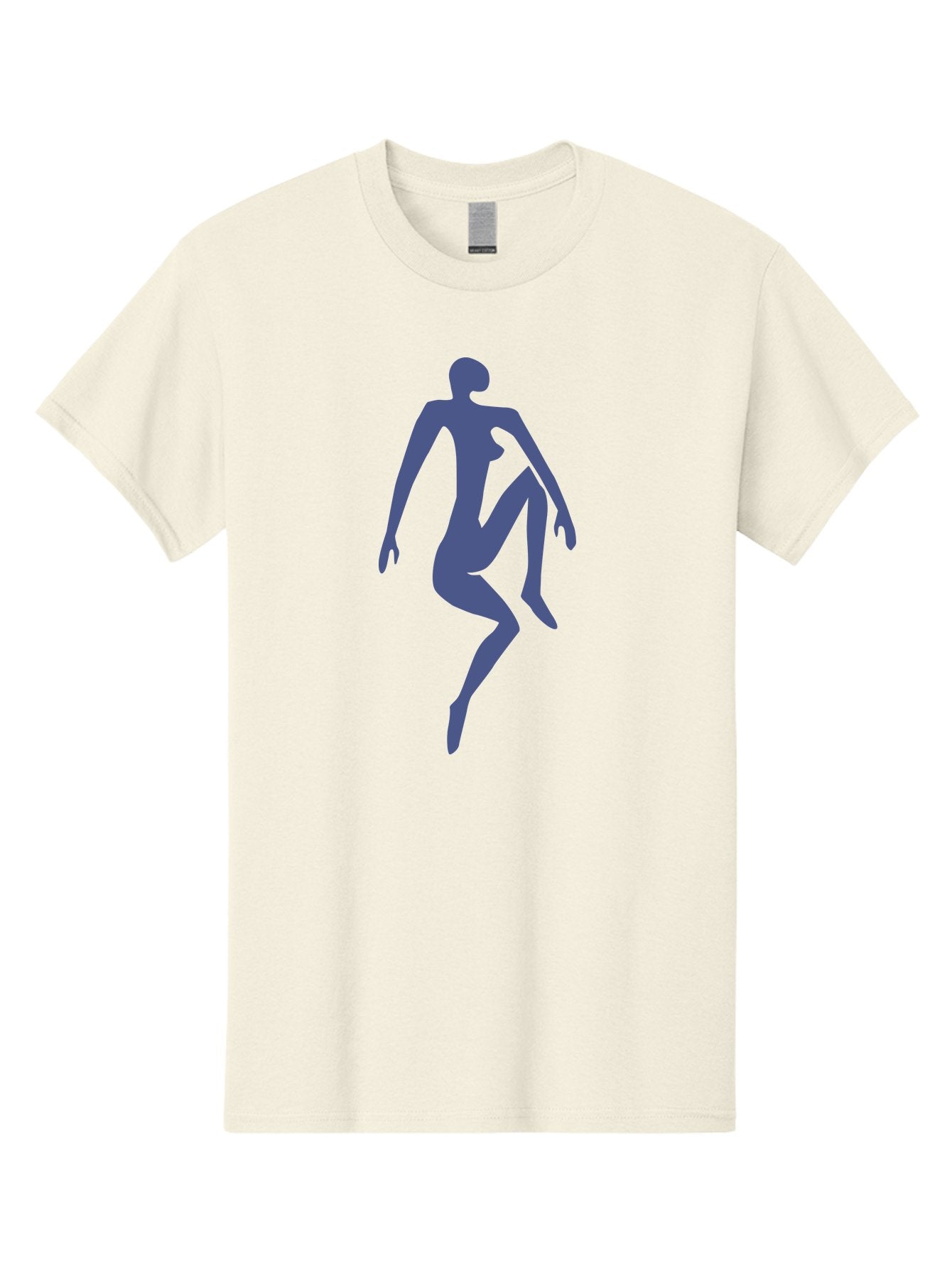 Dancer Men'S Graphic Tee, 100% Cotton, Comfortable Casual Summer Wear, Machine Washable, Nude Silhouette, Abstract Human Figure, Minimalist Art, Modern Sculpture, Elegant Pose, Flowing Lines, Abstract Representation Aab614 7