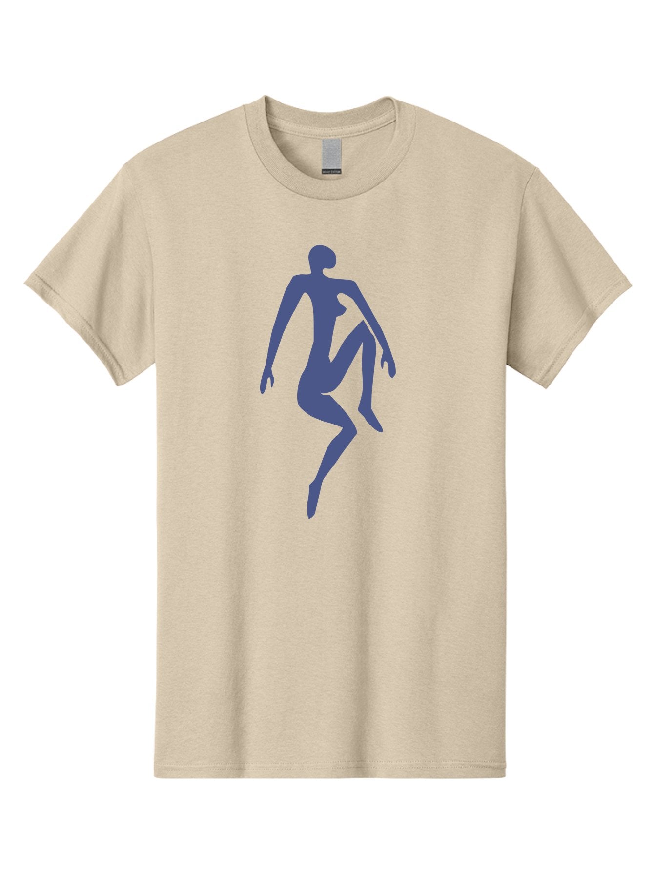 Dancer Men'S Graphic Tee, 100% Cotton, Comfortable Casual Summer Wear, Machine Washable, Nude Silhouette, Abstract Human Figure, Minimalist Art, Modern Sculpture, Elegant Pose, Flowing Lines, Abstract Representation Aab614 15