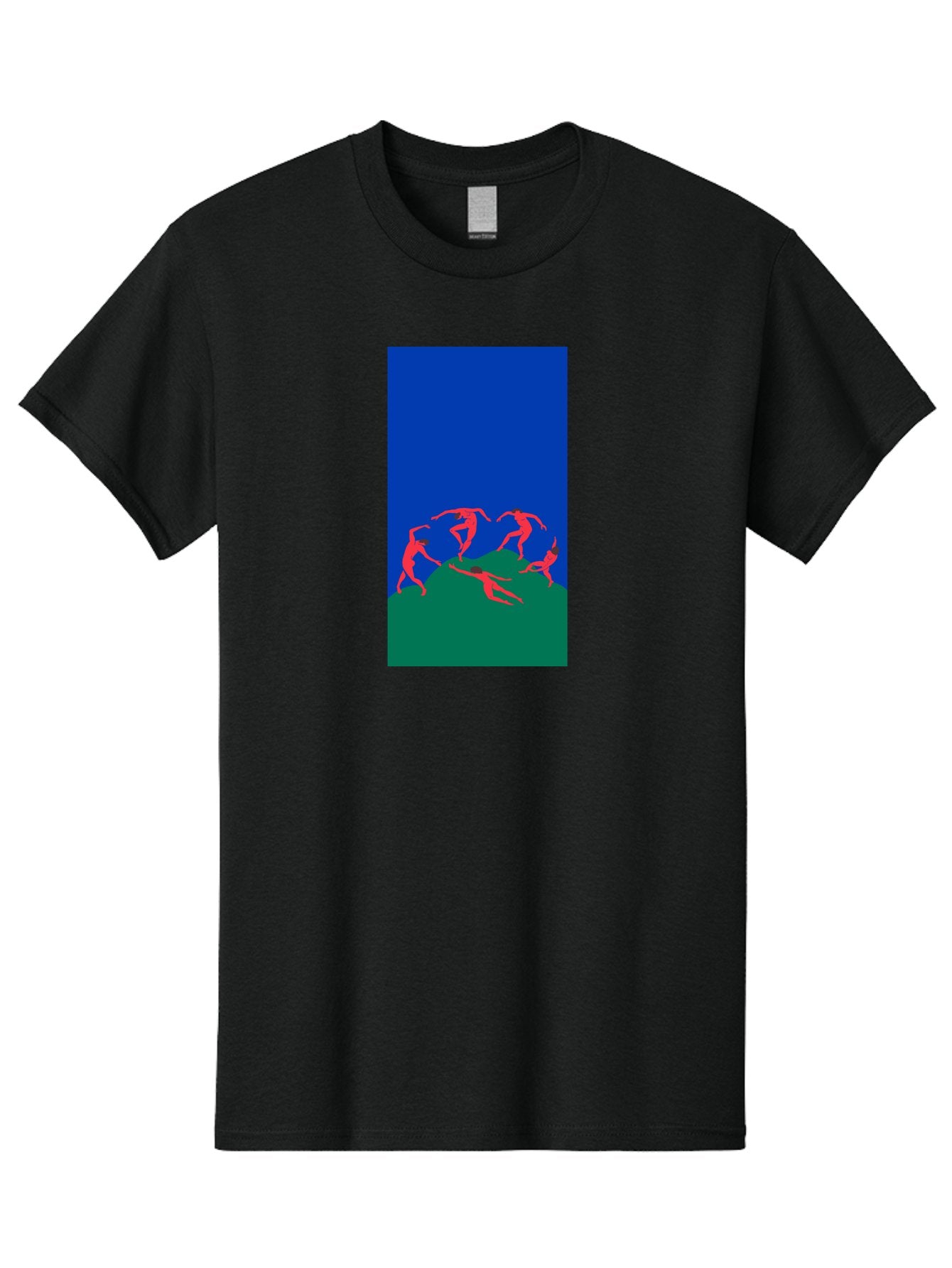 Dancing-Figures Men'S Graphic Tee, 100% Cotton, Comfortable Casual Summer Wear, Machine Washable, Dancing Silhouettes, Abstract Art, Vibrant Colors, Dynamic Movement, Energetic Poses, Artistic Expression, Modern Design, Bold Graphics Aab617 11