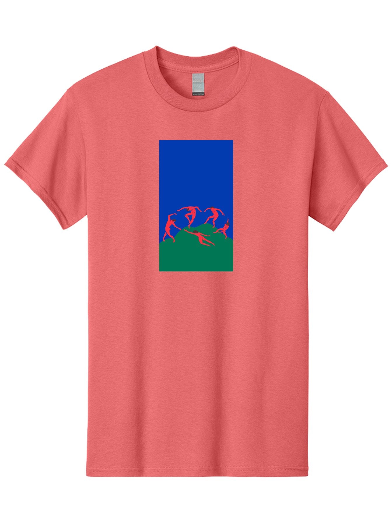 Dancing-Figures Men'S Graphic Tee, 100% Cotton, Comfortable Casual Summer Wear, Machine Washable, Dancing Silhouettes, Abstract Art, Vibrant Colors, Dynamic Movement, Energetic Poses, Artistic Expression, Modern Design, Bold Graphics Aab617 8