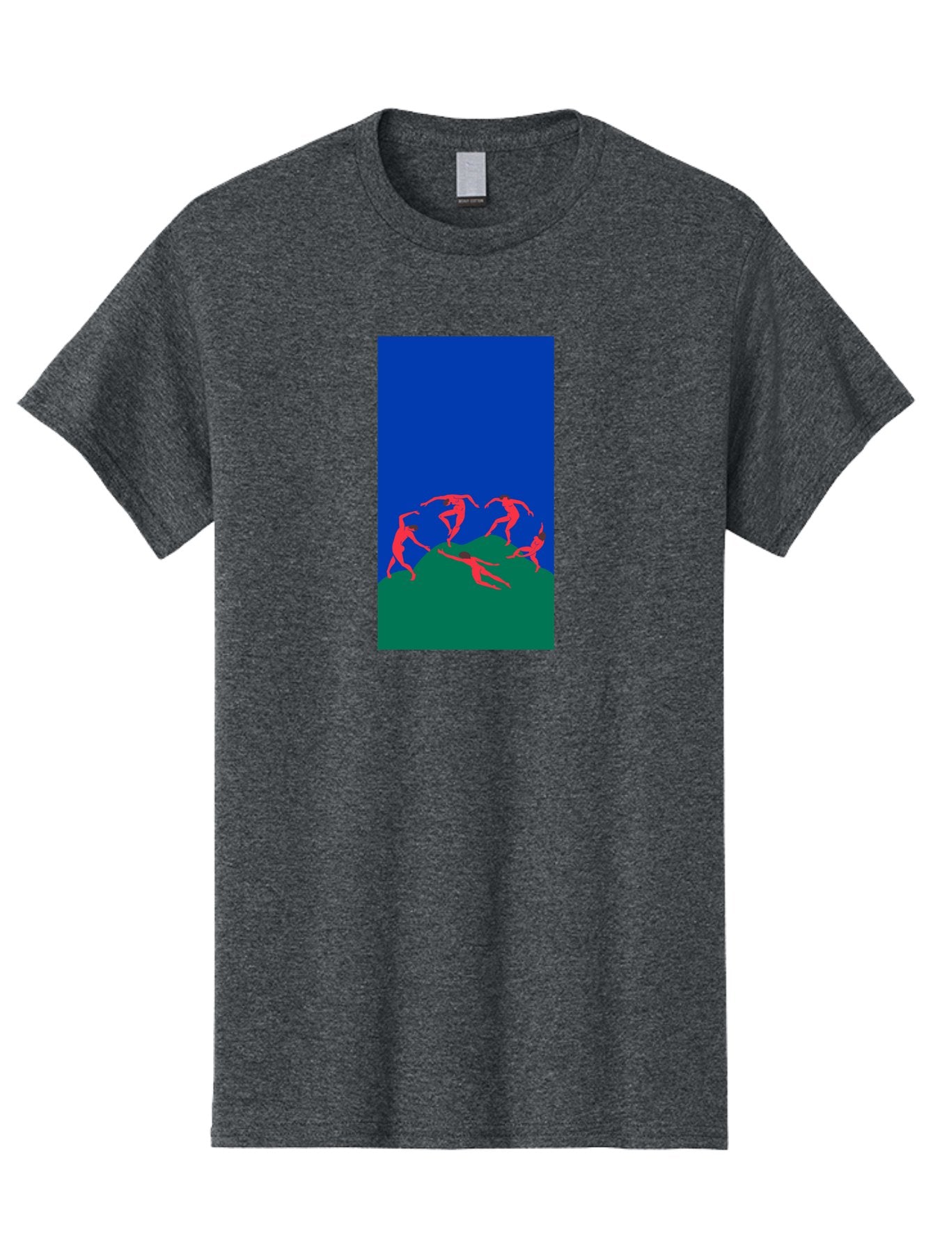 Dancing-Figures Men'S Graphic Tee, 100% Cotton, Comfortable Casual Summer Wear, Machine Washable, Dancing Silhouettes, Abstract Art, Vibrant Colors, Dynamic Movement, Energetic Poses, Artistic Expression, Modern Design, Bold Graphics Aab617 6