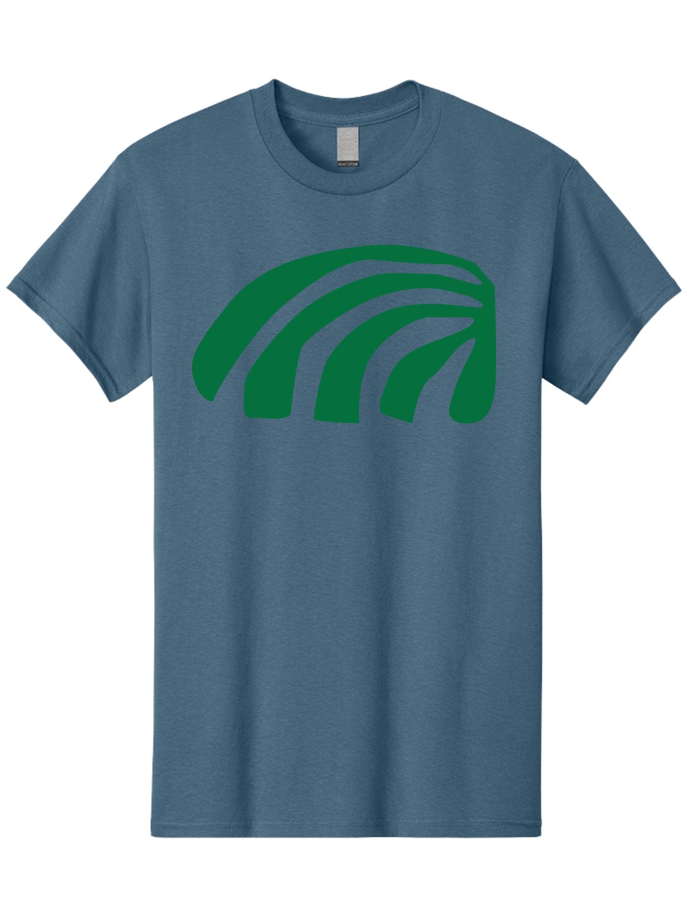 Fanning-Lines Men'S Graphic Tee, 100% Cotton, Comfortable Casual Summer Wear, Machine Washable, Wifi Symbol, Wireless Connectivity, Signal Strength, Dark Green Icon, Modern Design, Abstract Shape Aab618 8