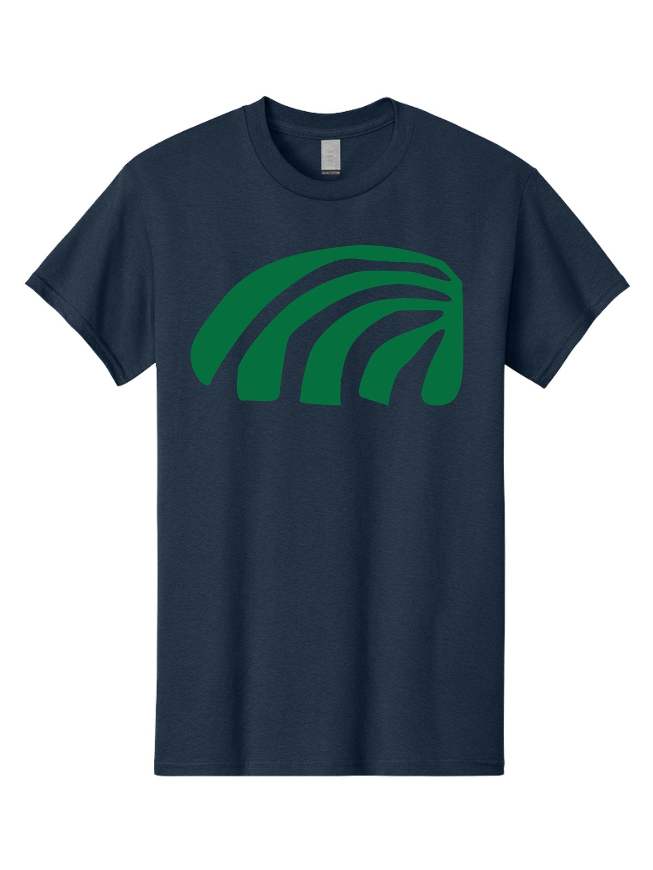 Fanning-Lines Men'S Graphic Tee, 100% Cotton, Comfortable Casual Summer Wear, Machine Washable, Wifi Symbol, Wireless Connectivity, Signal Strength, Dark Green Icon, Modern Design, Abstract Shape Aab618 9