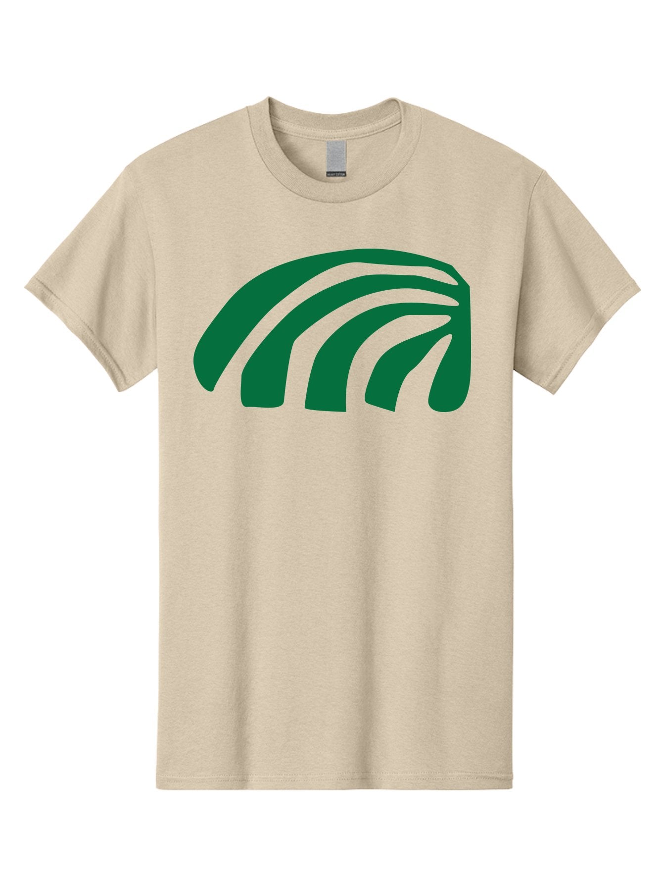 Fanning-Lines Men'S Graphic Tee, 100% Cotton, Comfortable Casual Summer Wear, Machine Washable, Wifi Symbol, Wireless Connectivity, Signal Strength, Dark Green Icon, Modern Design, Abstract Shape Aab618 7