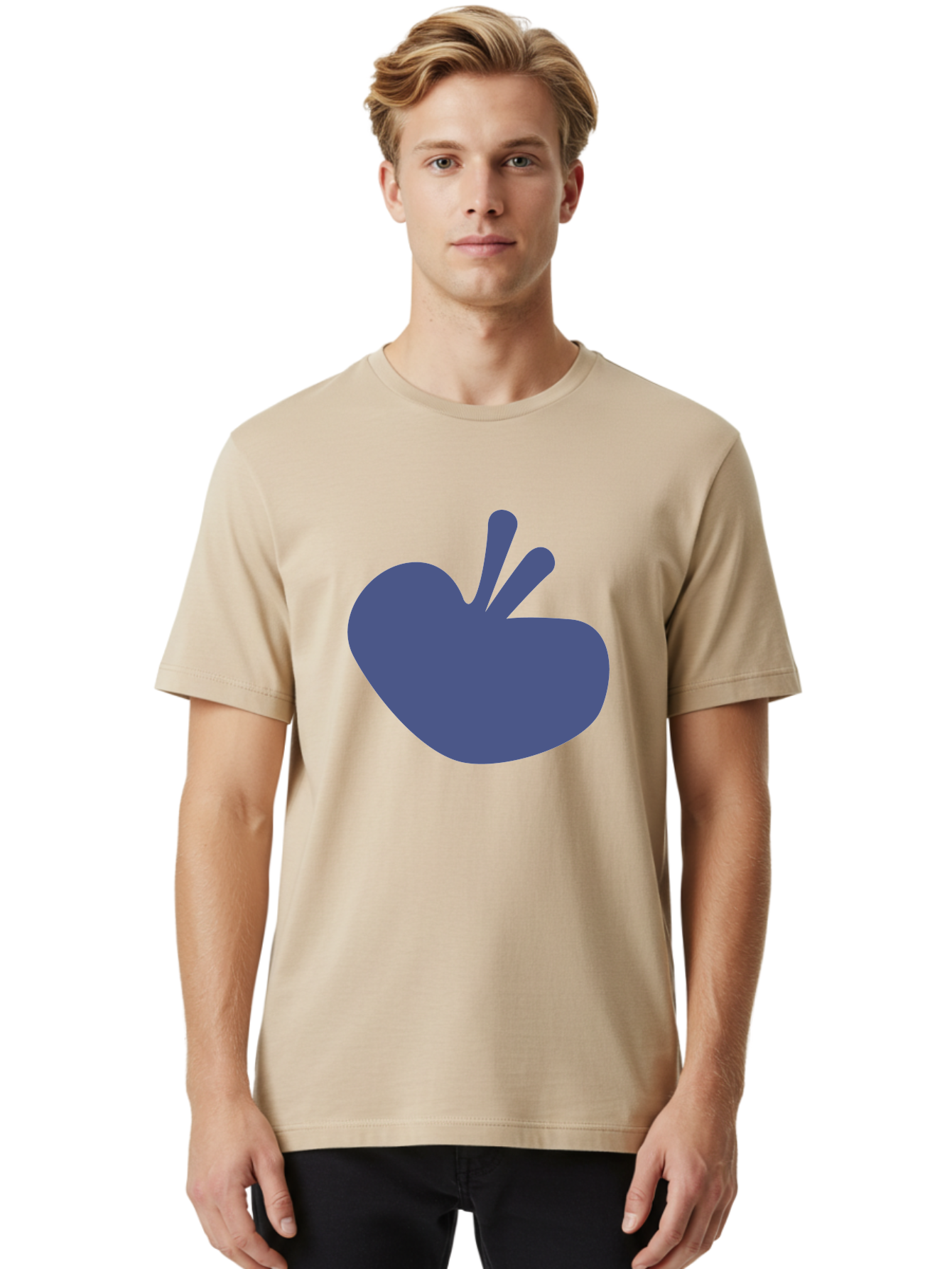 Hand-Heart Men'S Graphic Tee, 100% Cotton, Comfortable Casual Summer Wear, Machine Washable, Hand Gesture, Two Fingers Up, Peace Sign, Friendship Symbol, Love, Care, Affection, Kindness, Peace Aab620 10