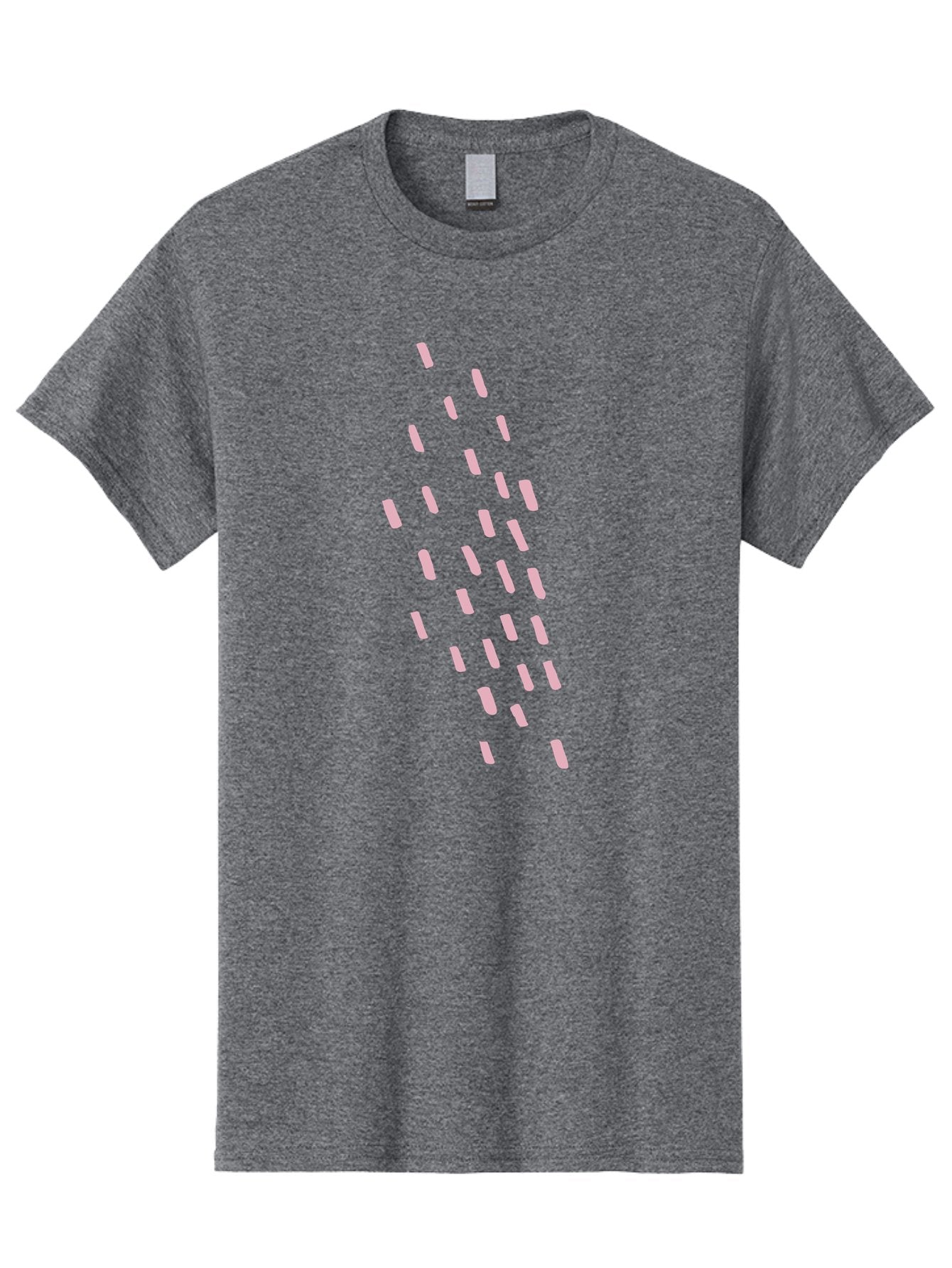 Pink-Capsules Men'S Graphic Tee, 100% Cotton, Comfortable Casual Summer Wear, Machine Washable, White Oblong Shapes, Modern Design Elements, Abstract Patterns, Minimalist Aesthetics, Graphic Design Inspiration, Creative Visuals Aab625 7