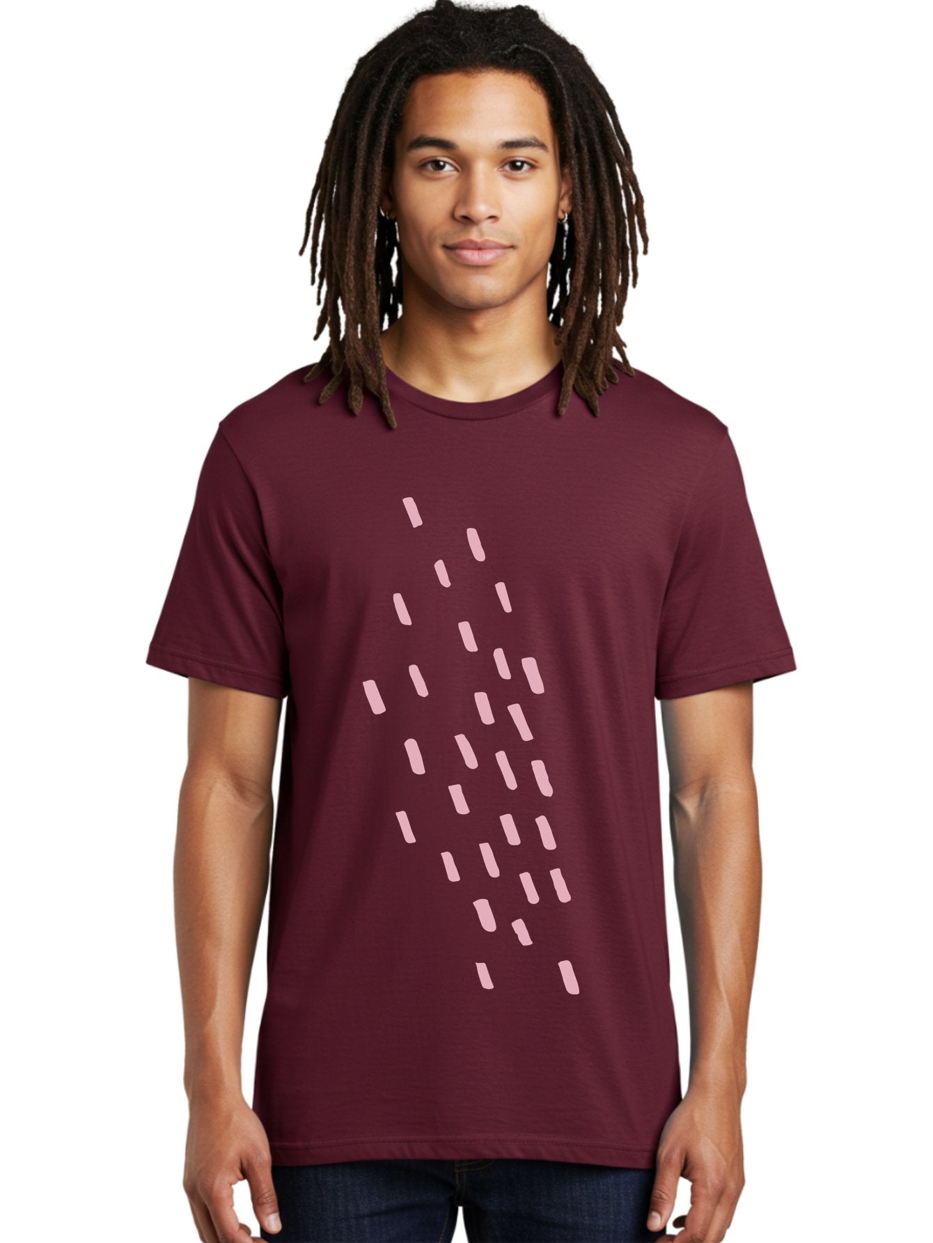 Pink-Capsules Men'S Graphic Tee, 100% Cotton, Comfortable Casual Summer Wear, Machine Washable, White Oblong Shapes, Modern Design Elements, Abstract Patterns, Minimalist Aesthetics, Graphic Design Inspiration, Creative Visuals Aab625 22