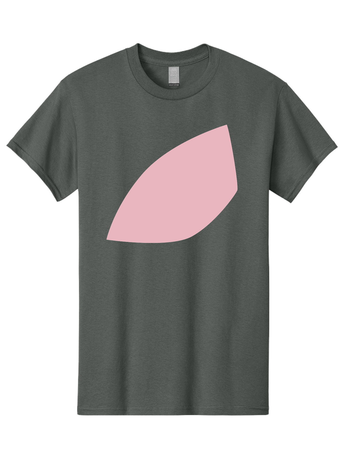Pink-Leaf Men'S Graphic Tee, 100% Cotton, Comfortable Casual Summer Wear, Machine Washable, Pink Leaf, Simple Shape, Minimal Design, Abstract Art, Soft Pink Color, Leaf Illustration, Digital Graphics, Modern Art Aab626 27