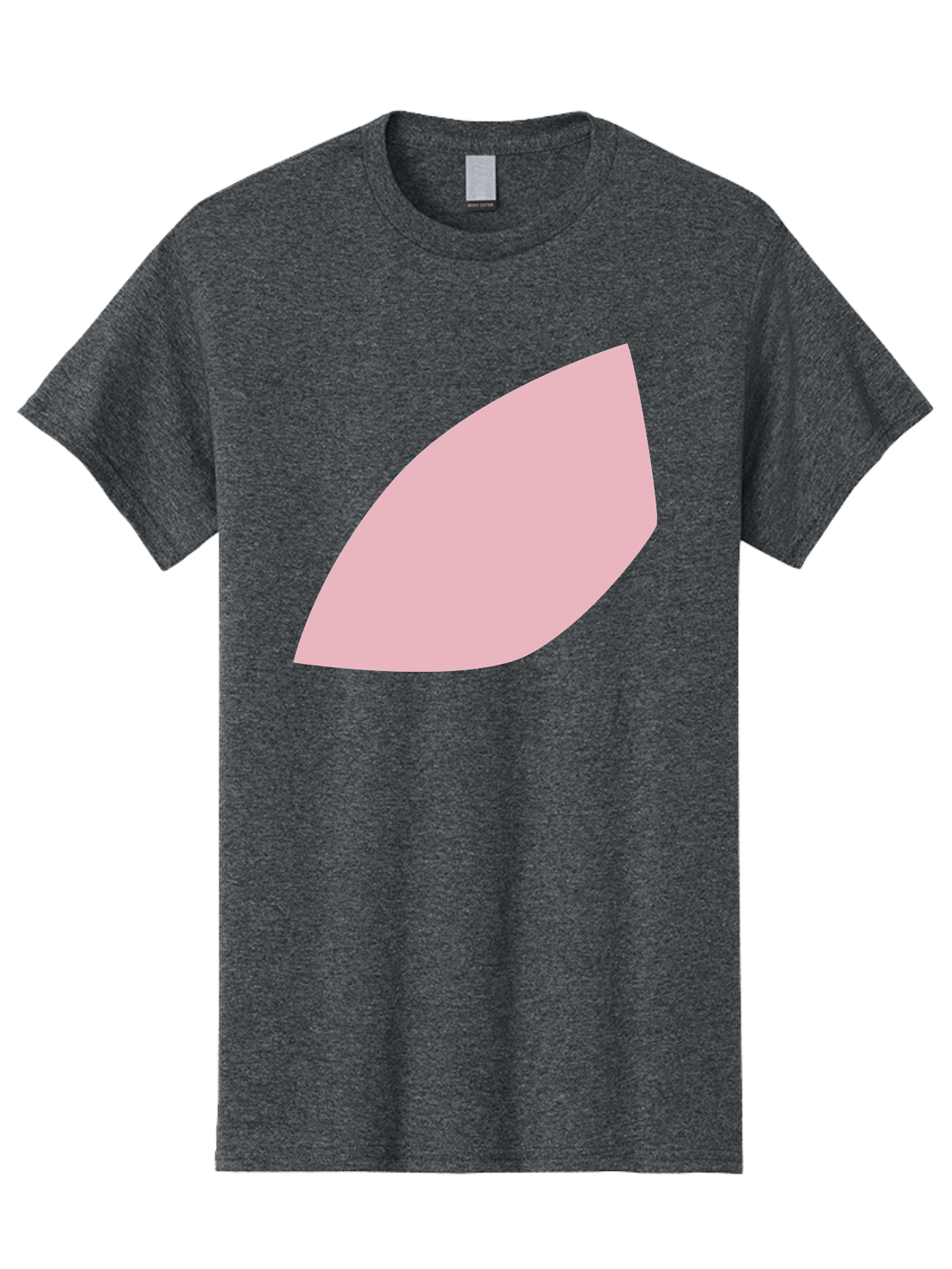 Pink-Leaf Men'S Graphic Tee, 100% Cotton, Comfortable Casual Summer Wear, Machine Washable, Pink Leaf, Simple Shape, Minimal Design, Abstract Art, Soft Pink Color, Leaf Illustration, Digital Graphics, Modern Art Aab626 5