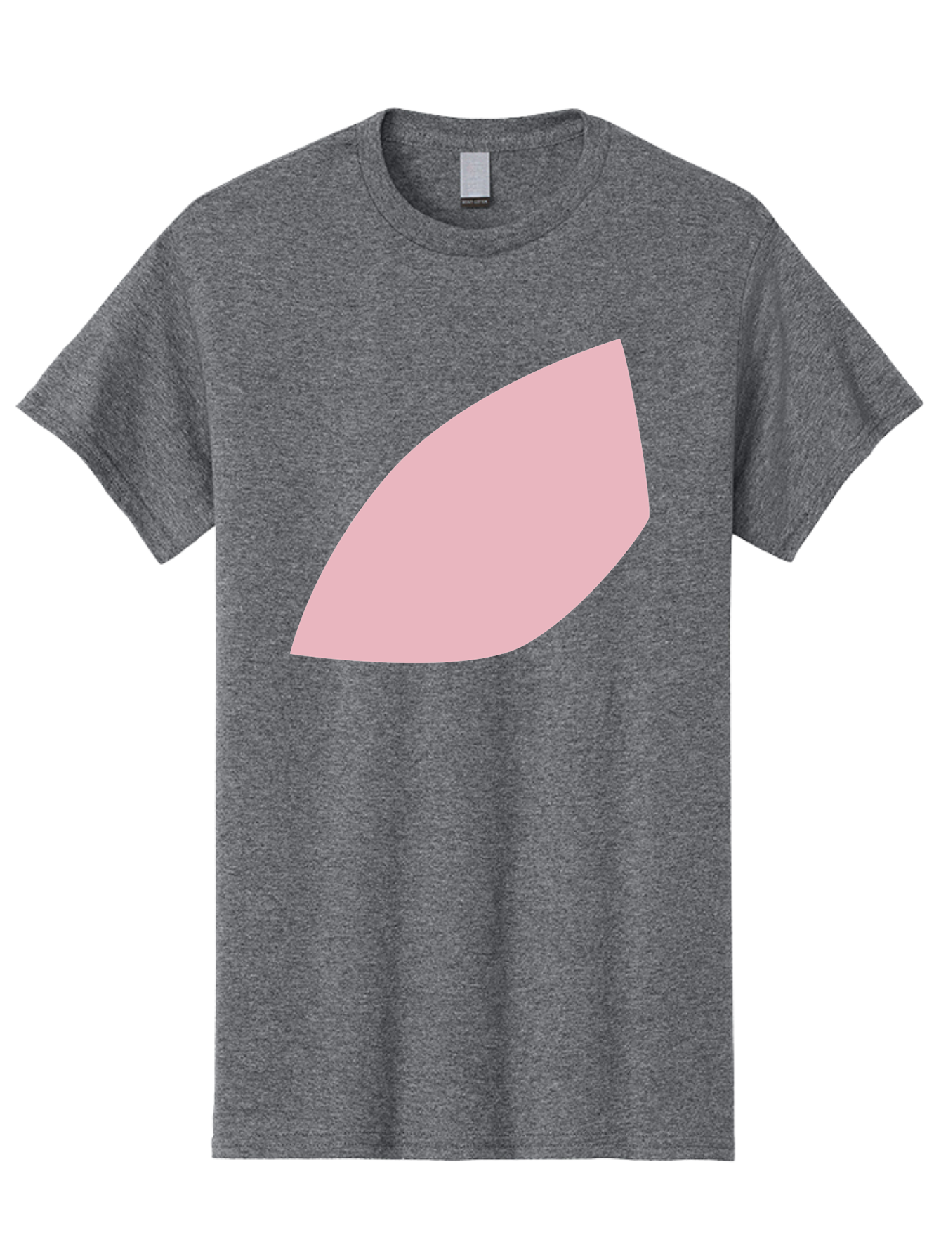 Pink-Leaf Men'S Graphic Tee, 100% Cotton, Comfortable Casual Summer Wear, Machine Washable, Pink Leaf, Simple Shape, Minimal Design, Abstract Art, Soft Pink Color, Leaf Illustration, Digital Graphics, Modern Art Aab626 3
