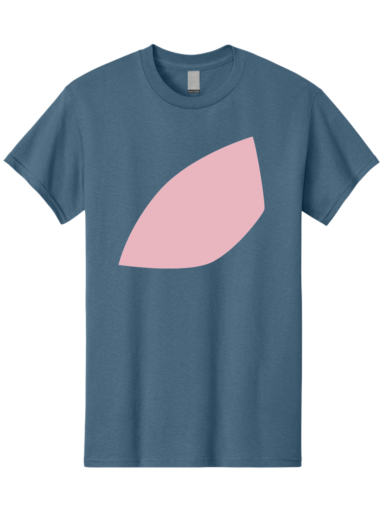Pink-Leaf Men'S Graphic Tee, 100% Cotton, Comfortable Casual Summer Wear, Machine Washable, Pink Leaf, Simple Shape, Minimal Design, Abstract Art, Soft Pink Color, Leaf Illustration, Digital Graphics, Modern Art Aab626 23