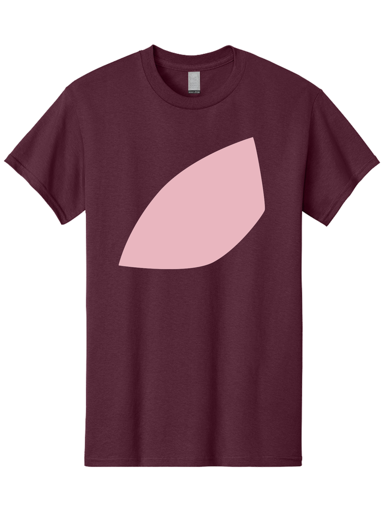 Pink-Leaf Men'S Graphic Tee, 100% Cotton, Comfortable Casual Summer Wear, Machine Washable, Pink Leaf, Simple Shape, Minimal Design, Abstract Art, Soft Pink Color, Leaf Illustration, Digital Graphics, Modern Art Aab626 17