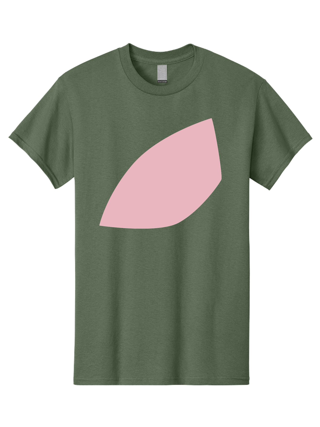 Pink-Leaf Men'S Graphic Tee, 100% Cotton, Comfortable Casual Summer Wear, Machine Washable, Pink Leaf, Simple Shape, Minimal Design, Abstract Art, Soft Pink Color, Leaf Illustration, Digital Graphics, Modern Art Aab626 21