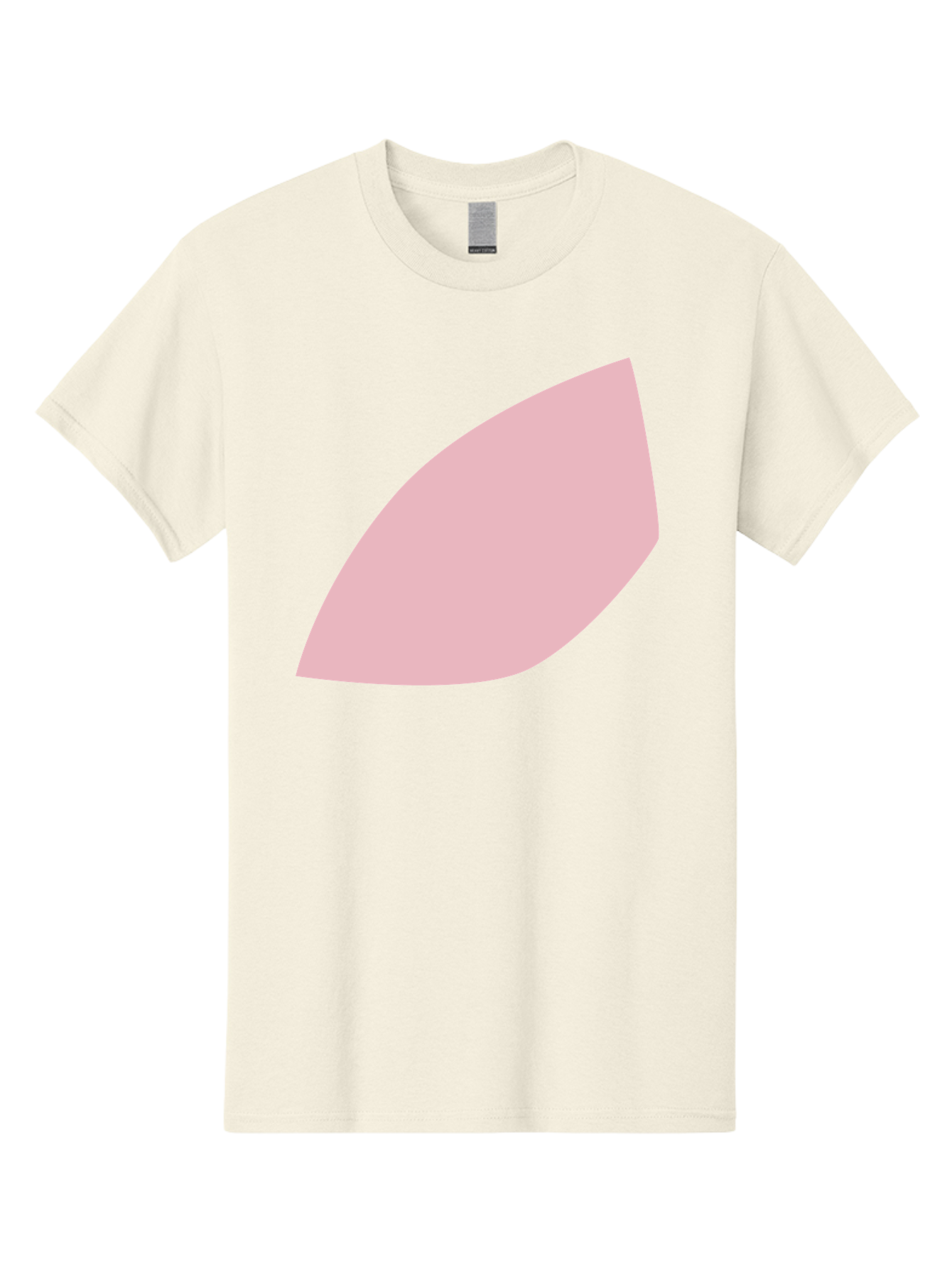 Pink-Leaf Men'S Graphic Tee, 100% Cotton, Comfortable Casual Summer Wear, Machine Washable, Pink Leaf, Simple Shape, Minimal Design, Abstract Art, Soft Pink Color, Leaf Illustration, Digital Graphics, Modern Art Aab626 7