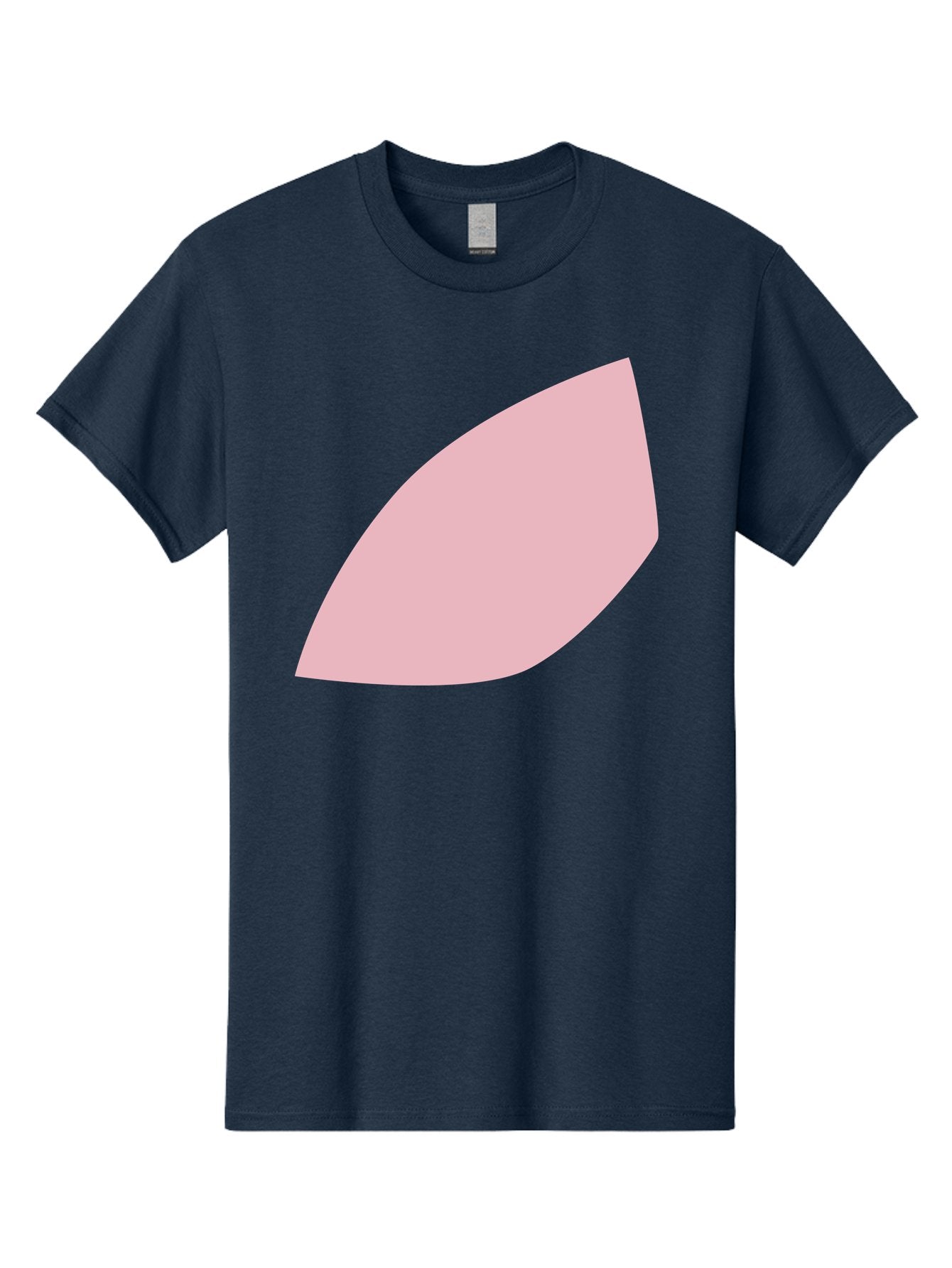 Pink-Leaf Men'S Graphic Tee, 100% Cotton, Comfortable Casual Summer Wear, Machine Washable, Pink Leaf, Simple Shape, Minimal Design, Abstract Art, Soft Pink Color, Leaf Illustration, Digital Graphics, Modern Art Aab626 5