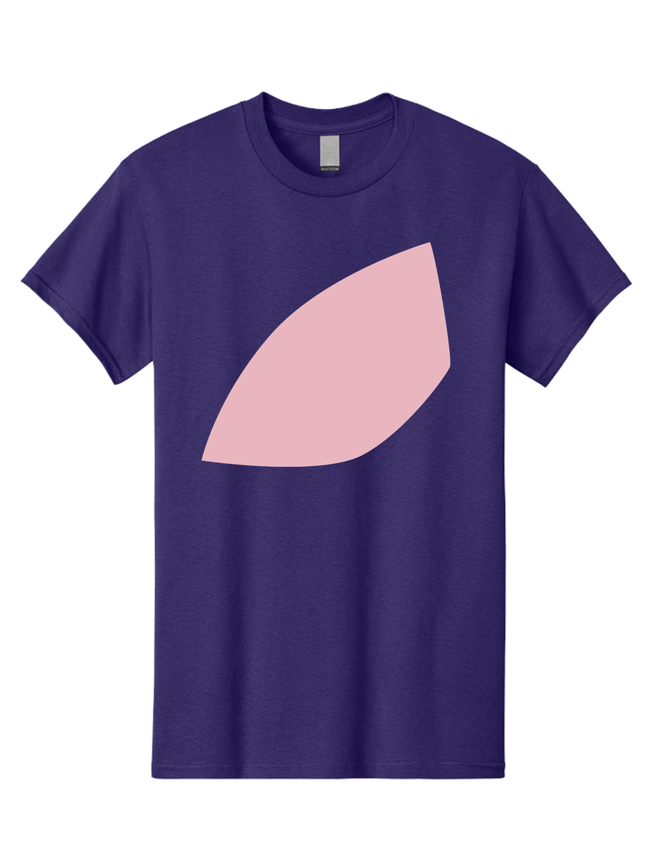Pink-Leaf Men'S Graphic Tee, 100% Cotton, Comfortable Casual Summer Wear, Machine Washable, Pink Leaf, Simple Shape, Minimal Design, Abstract Art, Soft Pink Color, Leaf Illustration, Digital Graphics, Modern Art Aab626 25