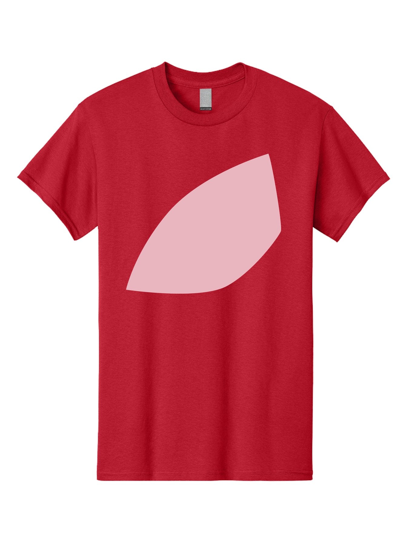 Pink-Leaf Men'S Graphic Tee, 100% Cotton, Comfortable Casual Summer Wear, Machine Washable, Pink Leaf, Simple Shape, Minimal Design, Abstract Art, Soft Pink Color, Leaf Illustration, Digital Graphics, Modern Art Aab626 13