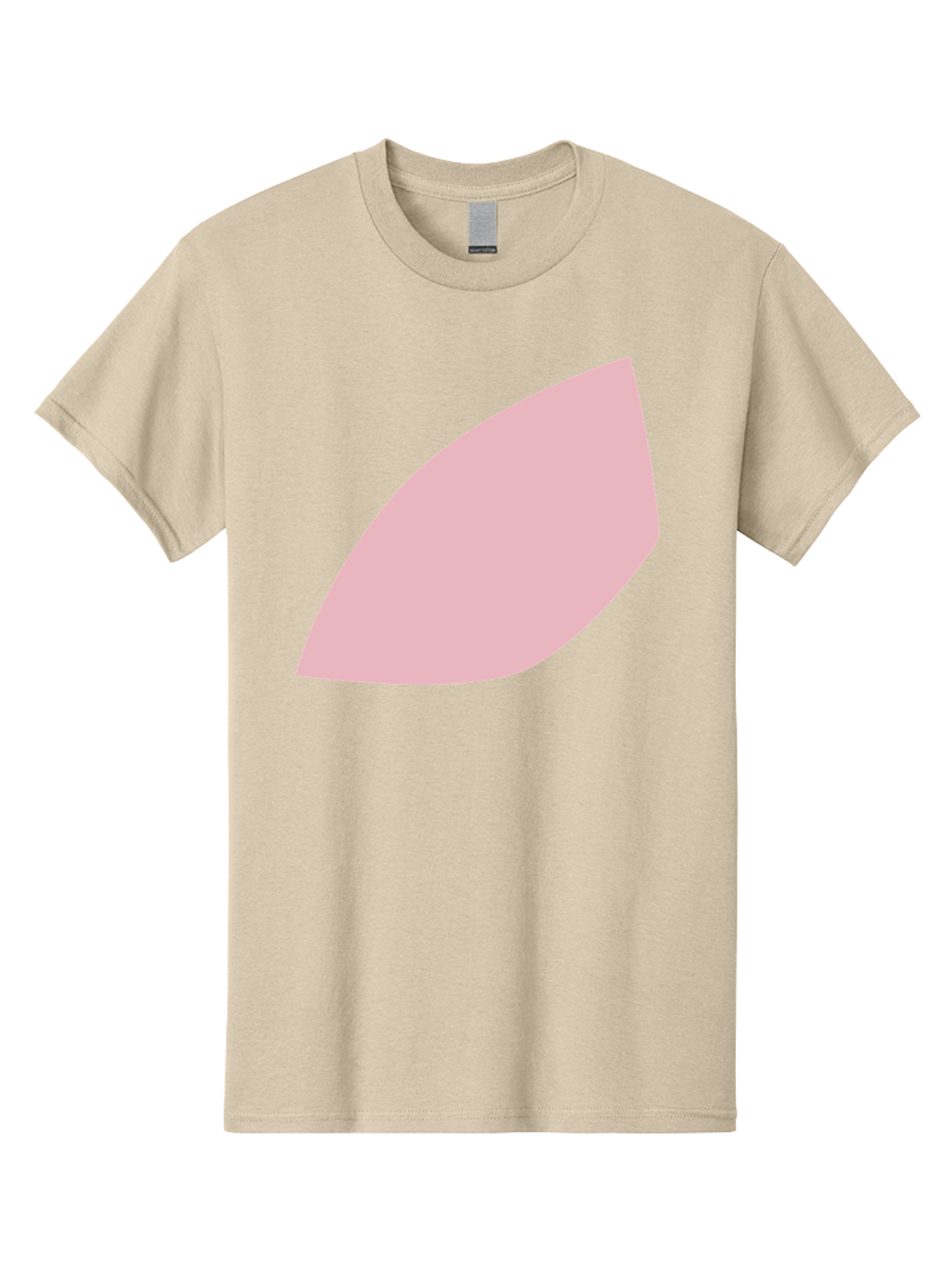 Pink-Leaf Men'S Graphic Tee, 100% Cotton, Comfortable Casual Summer Wear, Machine Washable, Pink Leaf, Simple Shape, Minimal Design, Abstract Art, Soft Pink Color, Leaf Illustration, Digital Graphics, Modern Art Aab626 11