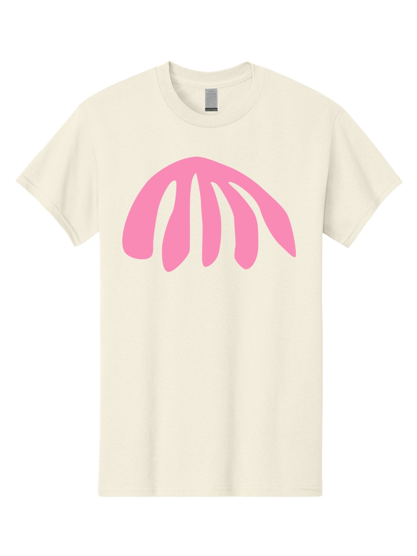 Pink-Logo Men'S Graphic Tee, 100% Cotton, Comfortable Casual Summer Wear, Machine Washable, Pink Graphic, Abstract Shape, Minimalist Design, Modern Art, Simple Illustration, Vibrant Pink Color, Curved Lines Aab627 15