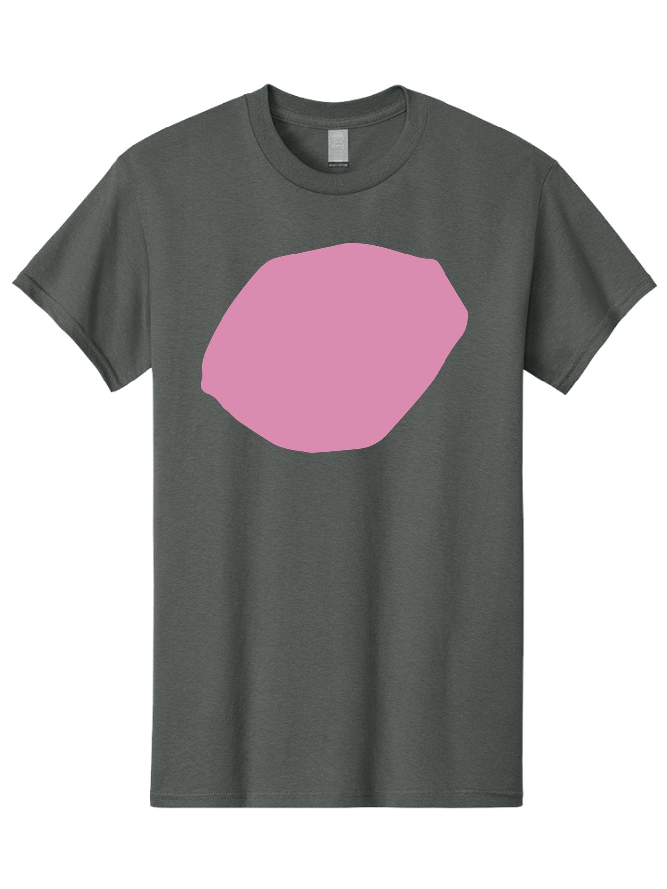 Pink-Shape-1 Men'S Graphic Tee, 100% Cotton, Comfortable Casual Summer Wear, Machine Washable, Pink Abstract Shape, Geometric Form, Pastel Color, Modern Design, Simple Composition, Artistic Element, Digital Art Aab628 13