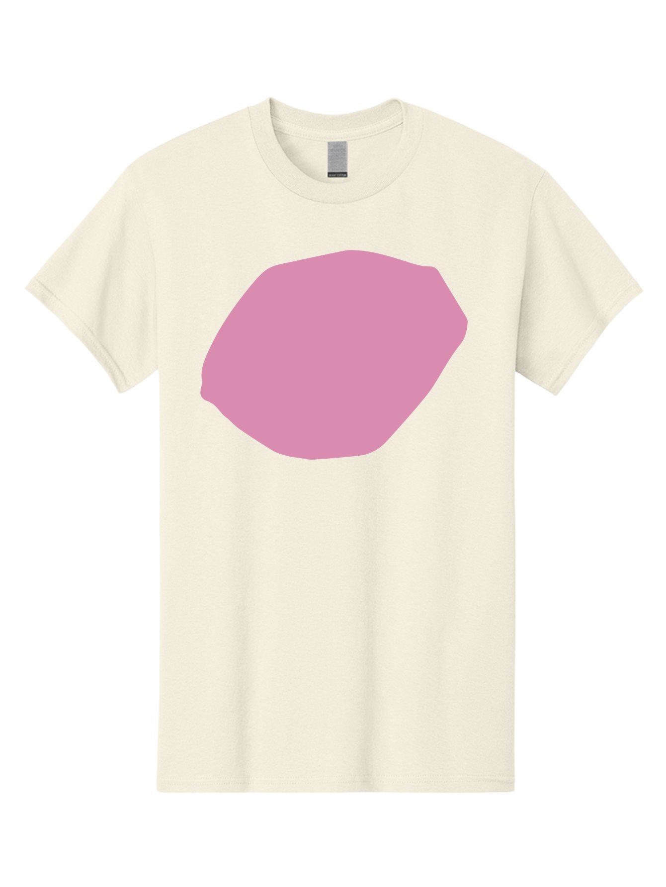 Pink-Shape-1 Men'S Graphic Tee, 100% Cotton, Comfortable Casual Summer Wear, Machine Washable, Pink Abstract Shape, Geometric Form, Pastel Color, Modern Design, Simple Composition, Artistic Element, Digital Art Aab628 4