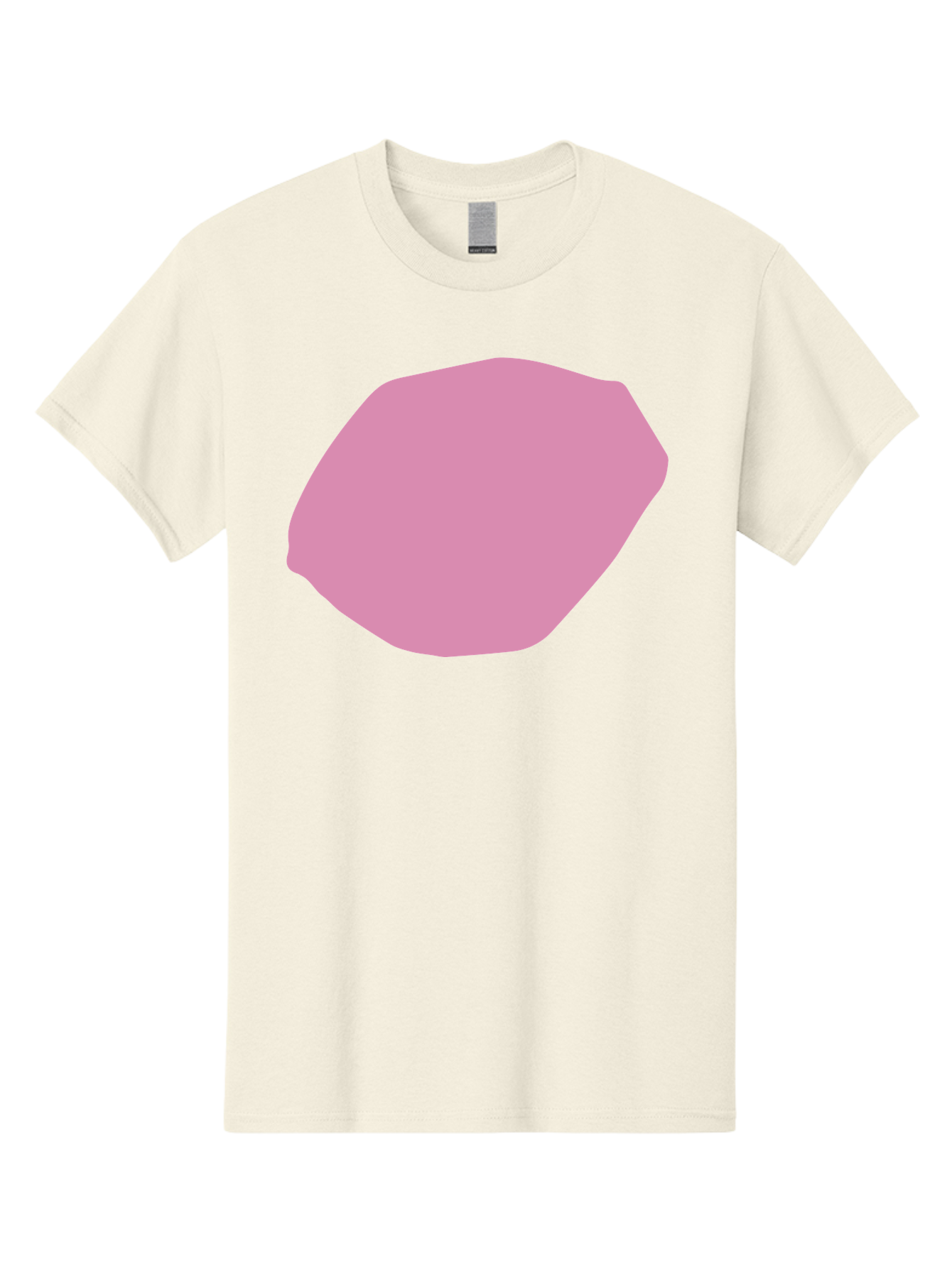 Pink-Shape-1 Men'S Graphic Tee, 100% Cotton, Comfortable Casual Summer Wear, Machine Washable, Pink Abstract Shape, Geometric Form, Pastel Color, Modern Design, Simple Composition, Artistic Element, Digital Art Aab628 23