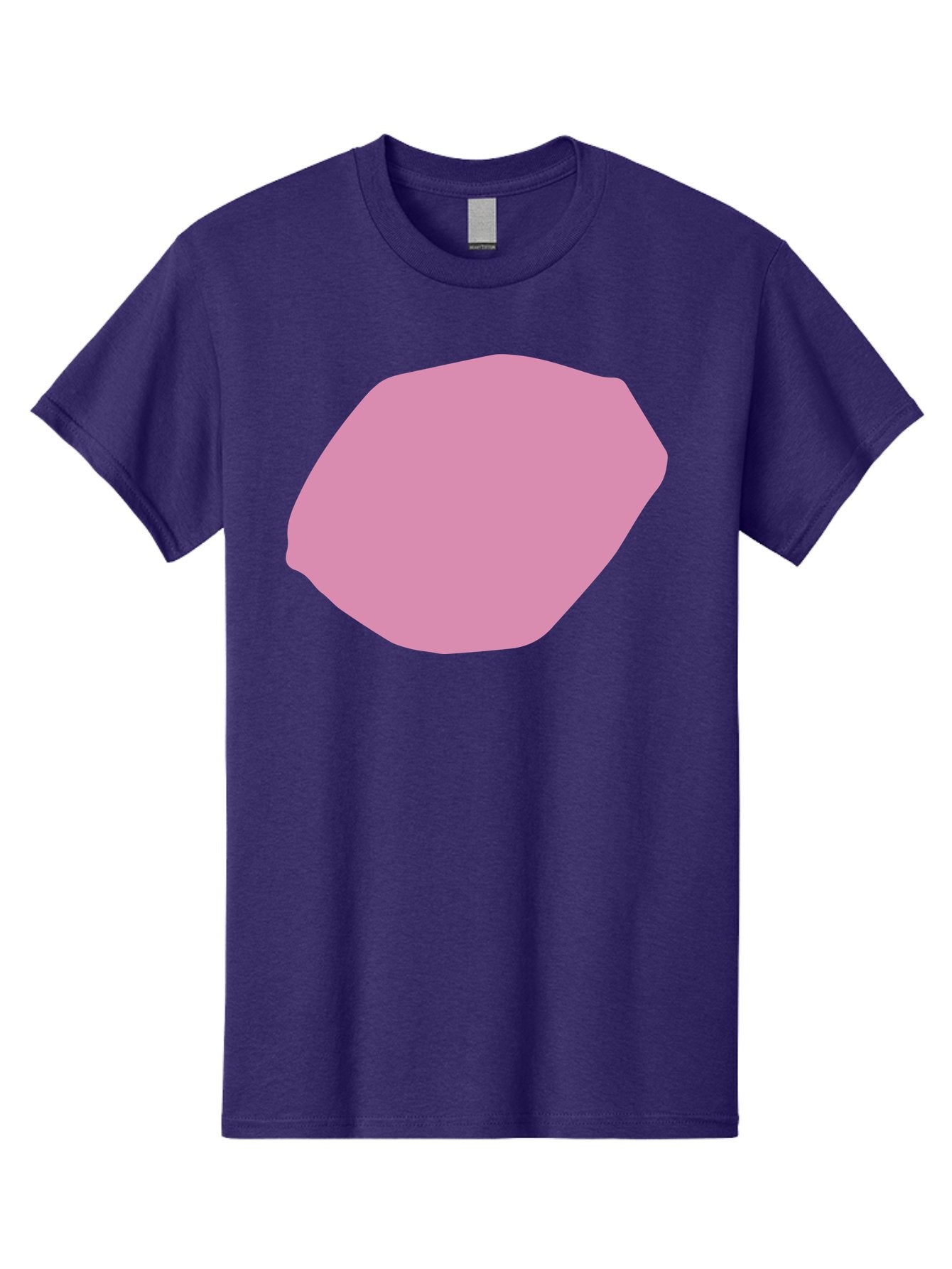 Pink-Shape-1 Men'S Graphic Tee, 100% Cotton, Comfortable Casual Summer Wear, Machine Washable, Pink Abstract Shape, Geometric Form, Pastel Color, Modern Design, Simple Composition, Artistic Element, Digital Art Aab628 11