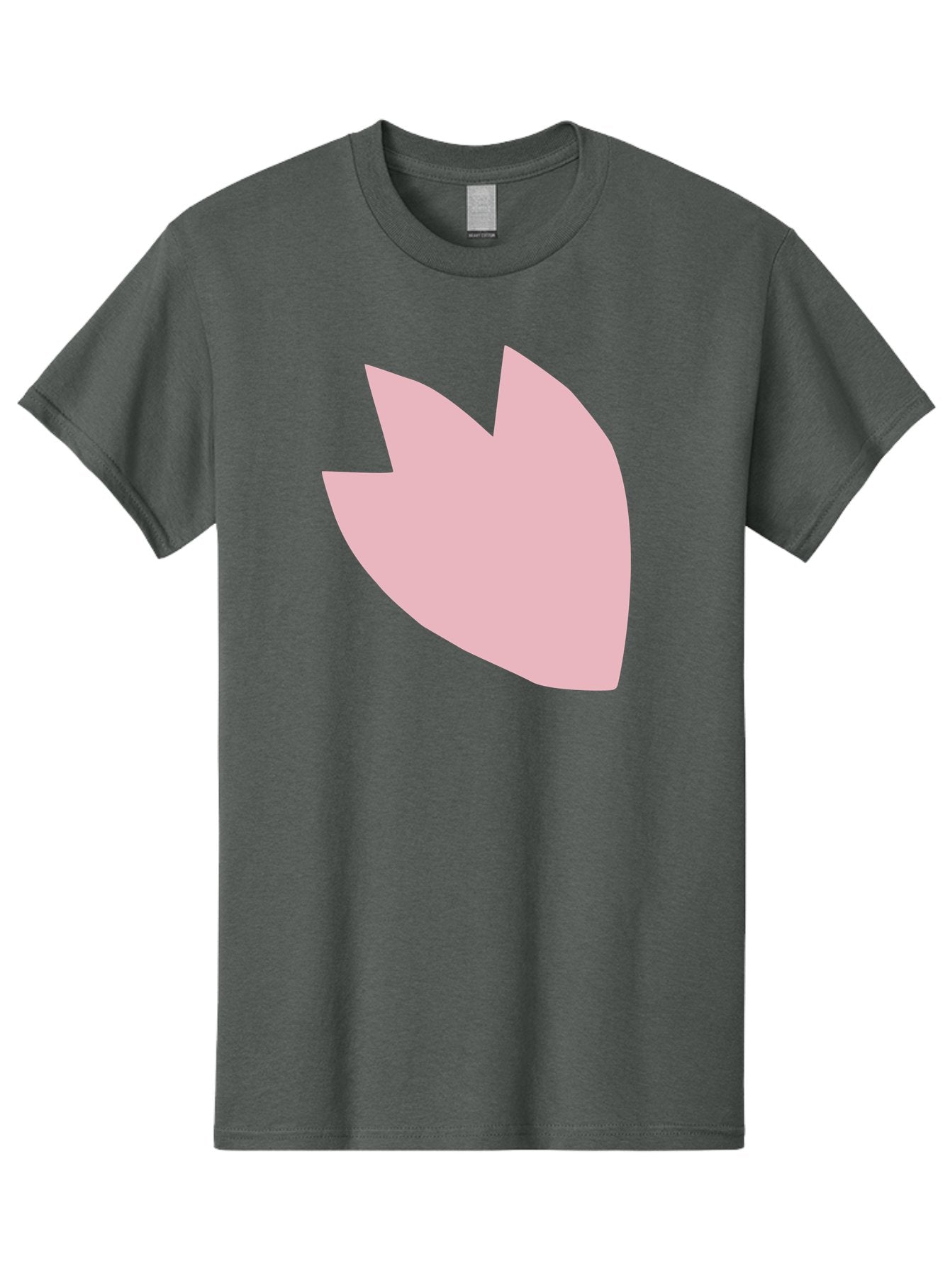 Pink-Tulip Men'S Graphic Tee, 100% Cotton, Comfortable Casual Summer Wear, Machine Washable, Pink Flower, Tulip Silhouette, Minimalist Design, Simple Shape, Floral Element, Soft Pink Hue, Abstract Shape Aab631 8
