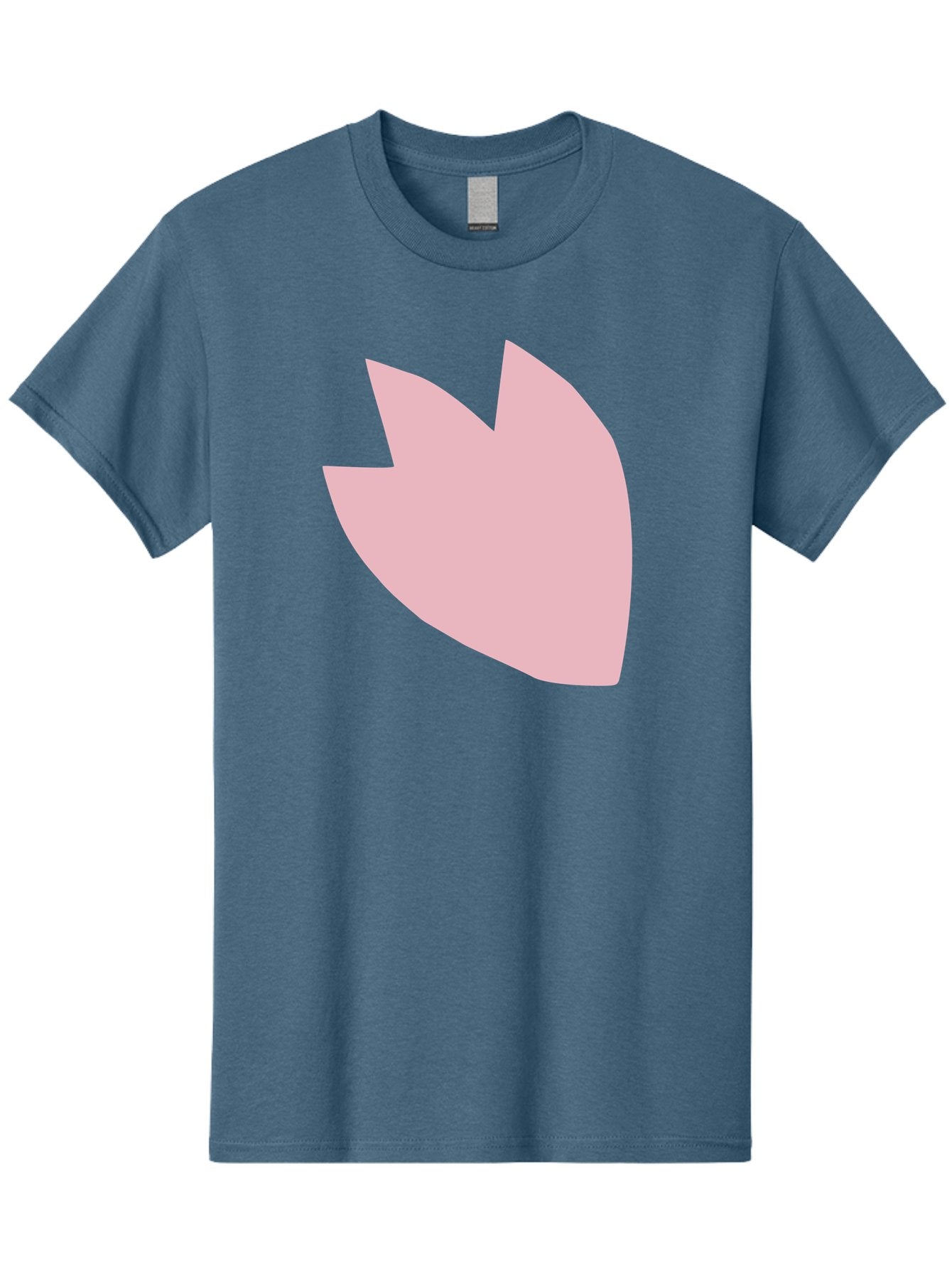 Pink-Tulip Men'S Graphic Tee, 100% Cotton, Comfortable Casual Summer Wear, Machine Washable, Pink Flower, Tulip Silhouette, Minimalist Design, Simple Shape, Floral Element, Soft Pink Hue, Abstract Shape Aab631 6