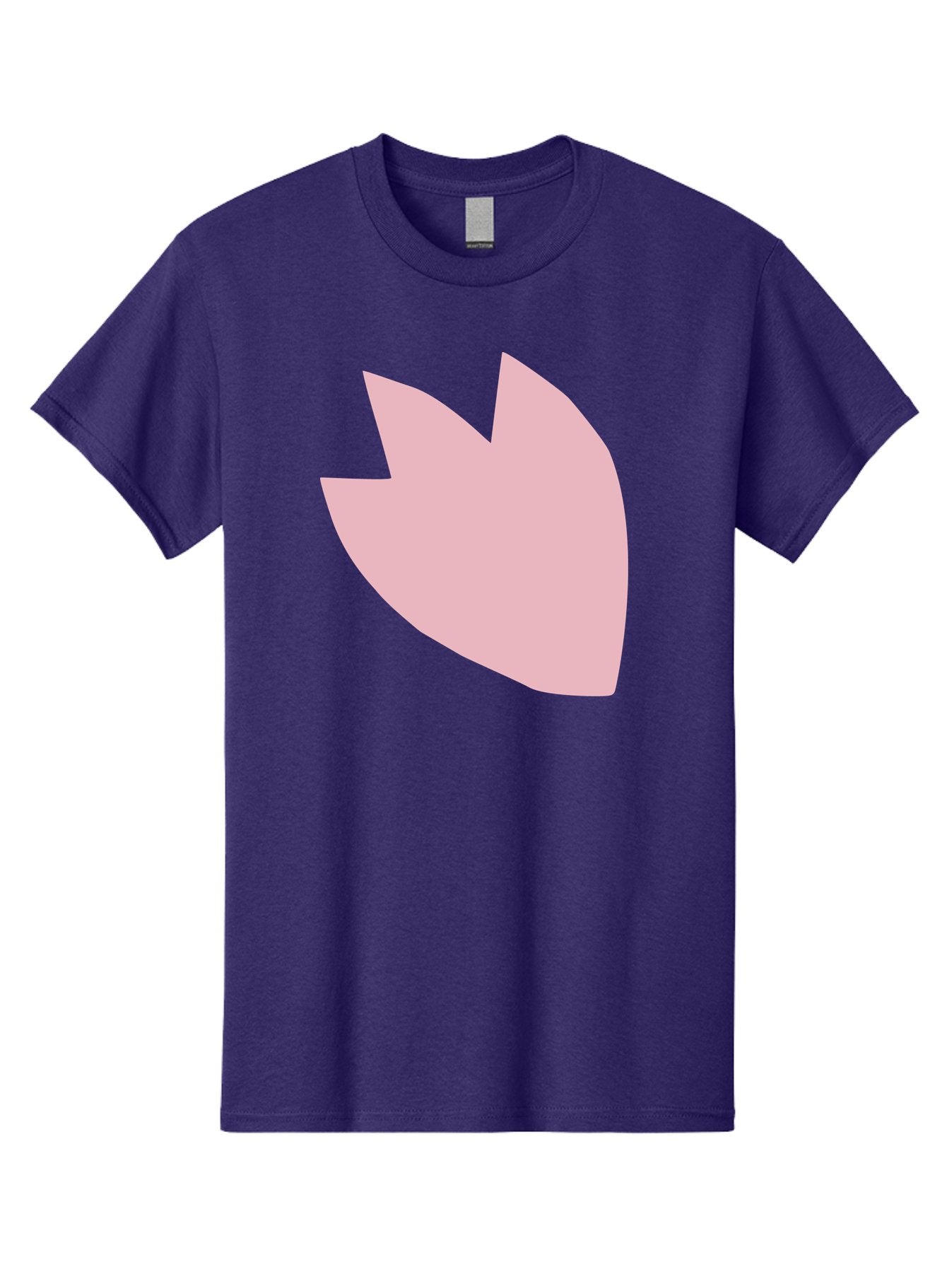 Pink-Tulip Men'S Graphic Tee, 100% Cotton, Comfortable Casual Summer Wear, Machine Washable, Pink Flower, Tulip Silhouette, Minimalist Design, Simple Shape, Floral Element, Soft Pink Hue, Abstract Shape Aab631 9