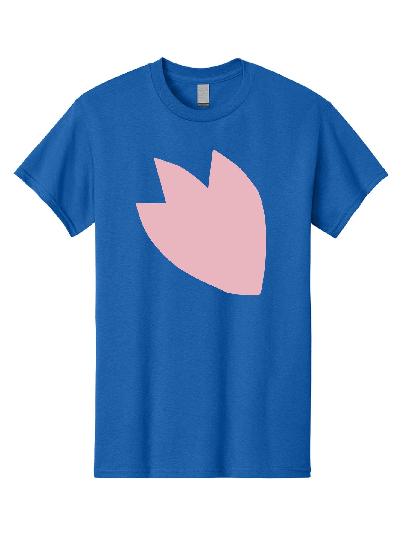 Pink-Tulip Men'S Graphic Tee, 100% Cotton, Comfortable Casual Summer Wear, Machine Washable, Pink Flower, Tulip Silhouette, Minimalist Design, Simple Shape, Floral Element, Soft Pink Hue, Abstract Shape Aab631 12