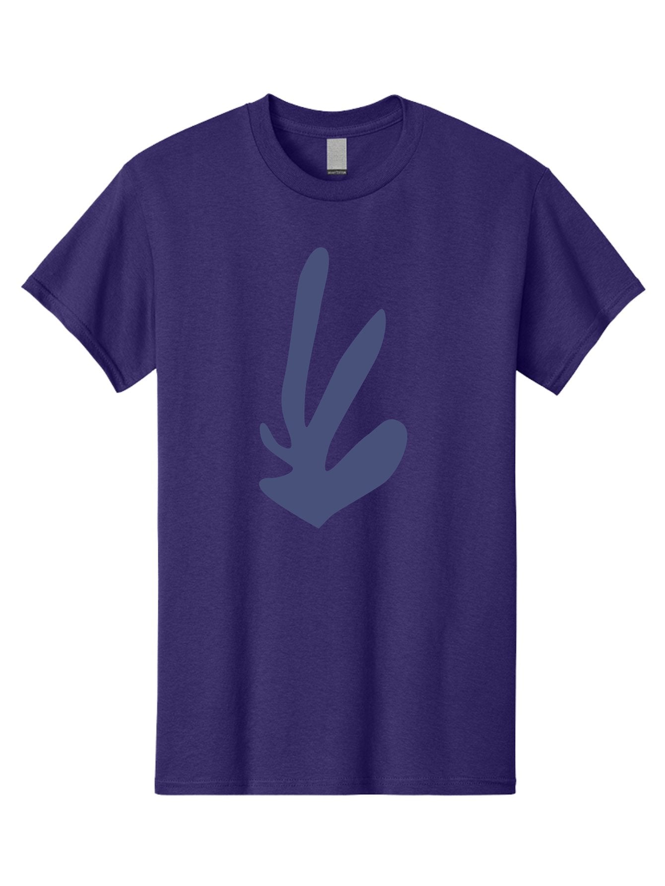 Purple-Hand Men'S Graphic Tee, 100% Cotton, Comfortable Casual Summer Wear, Machine Washable, Bird Footprint, Animal Track, Wildlife Sign, Nature Symbol, Bird Watching, Outdoor Adventure, Wildlife Conservation Aab632 3