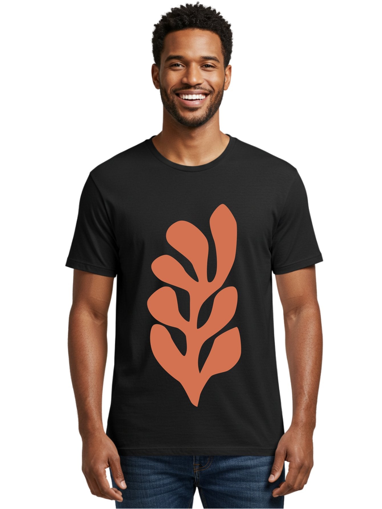 Seaweed-Silhouette-1 Men'S Graphic Tee, 100% Cotton, Comfortable Casual Summer Wear, Machine Washable, Pink Seaweed Illustration, Coral Reef, Ocean Flora, Underwater Plants, Aquatic Life, Coral Seaweed Aab633 20