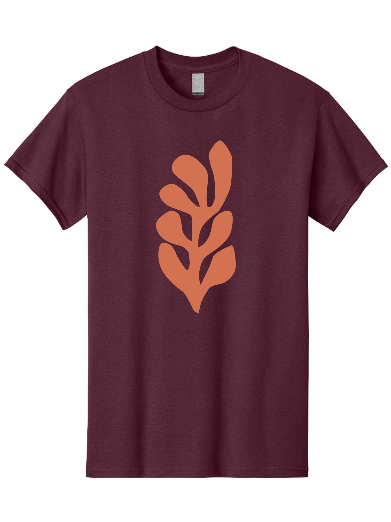 Seaweed-Silhouette-1 Men'S Graphic Tee, 100% Cotton, Comfortable Casual Summer Wear, Machine Washable, Pink Seaweed Illustration, Coral Reef, Ocean Flora, Underwater Plants, Aquatic Life, Coral Seaweed Aab633 10