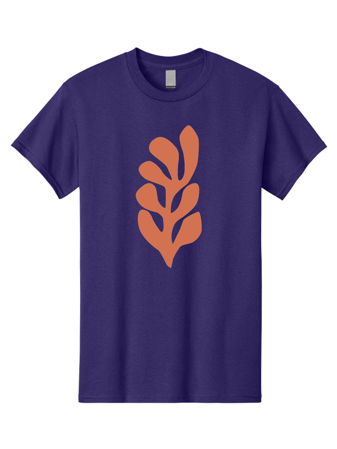 Seaweed-Silhouette-1 Men'S Graphic Tee, 100% Cotton, Comfortable Casual Summer Wear, Machine Washable, Pink Seaweed Illustration, Coral Reef, Ocean Flora, Underwater Plants, Aquatic Life, Coral Seaweed Aab633
