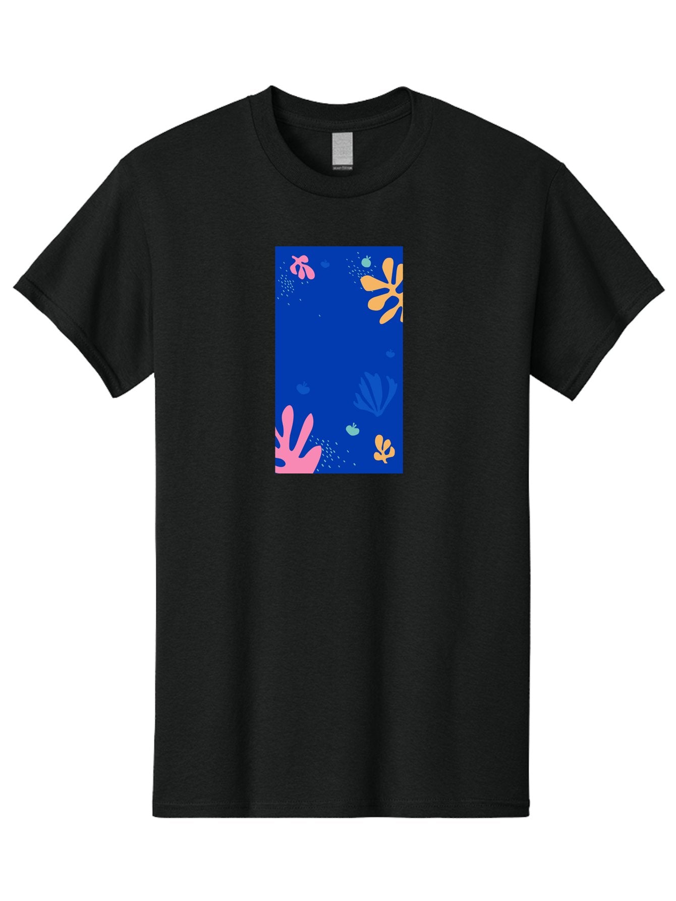 Underwater-Florals Men'S Graphic Tee, 100% Cotton, Comfortable Casual Summer Wear, Machine Washable, Underwater Scene, Colorful Flowers, Coral, Aquatic Plants, Ocean Life, Vibrant Colors, Whimsical Design, Digital Art, Floral Pattern, Aab638 8