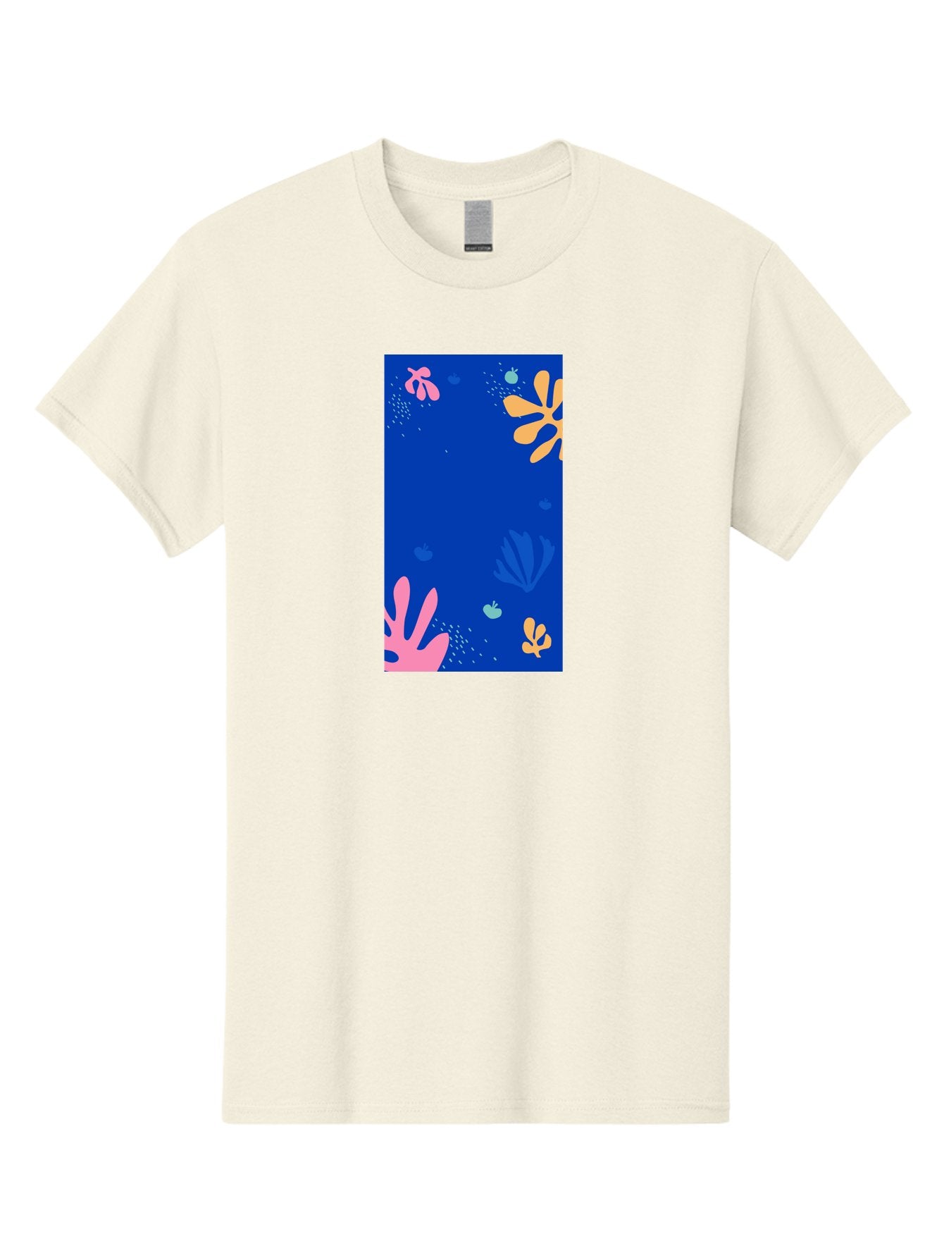 Underwater-Florals Men'S Graphic Tee, 100% Cotton, Comfortable Casual Summer Wear, Machine Washable, Underwater Scene, Colorful Flowers, Coral, Aquatic Plants, Ocean Life, Vibrant Colors, Whimsical Design, Digital Art, Floral Pattern, Aab638 15
