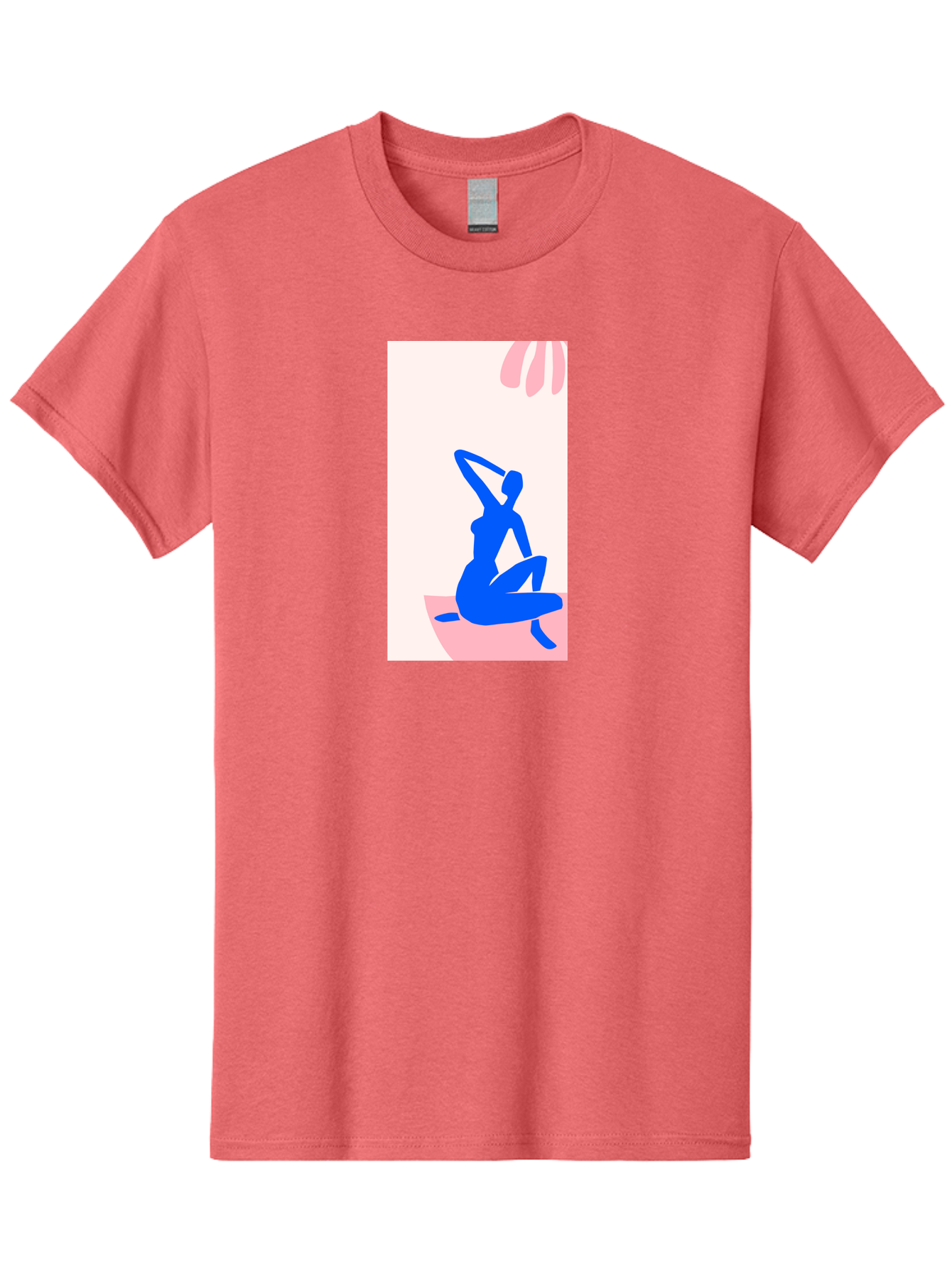 Yoga-Pose Men'S Graphic Tee, 100% Cotton, Comfortable Casual Summer Wear, Machine Washable, Yoga Silhouette, Serene Pose, Blue Figure, Wellness, Fitness, Meditation, Relaxation, Mindfulness, Calm Atmosphere Aab640 19
