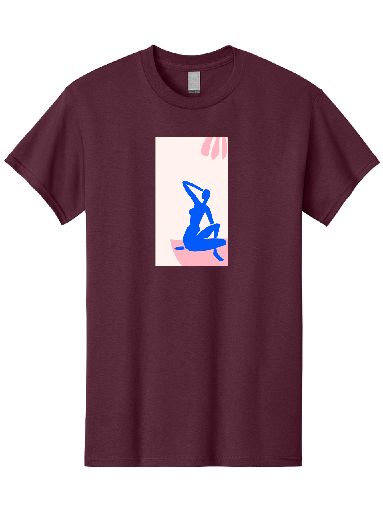 Yoga-Pose Men'S Graphic Tee, 100% Cotton, Comfortable Casual Summer Wear, Machine Washable, Yoga Silhouette, Serene Pose, Blue Figure, Wellness, Fitness, Meditation, Relaxation, Mindfulness, Calm Atmosphere Aab640 27