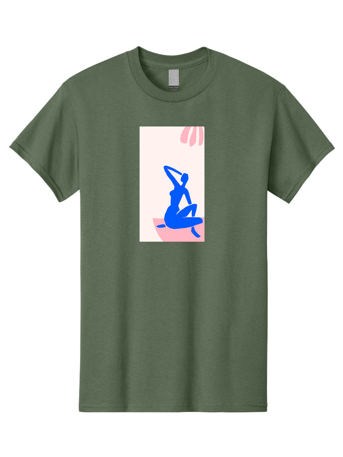 Yoga-Pose Men'S Graphic Tee, 100% Cotton, Comfortable Casual Summer Wear, Machine Washable, Yoga Silhouette, Serene Pose, Blue Figure, Wellness, Fitness, Meditation, Relaxation, Mindfulness, Calm Atmosphere Aab640 17