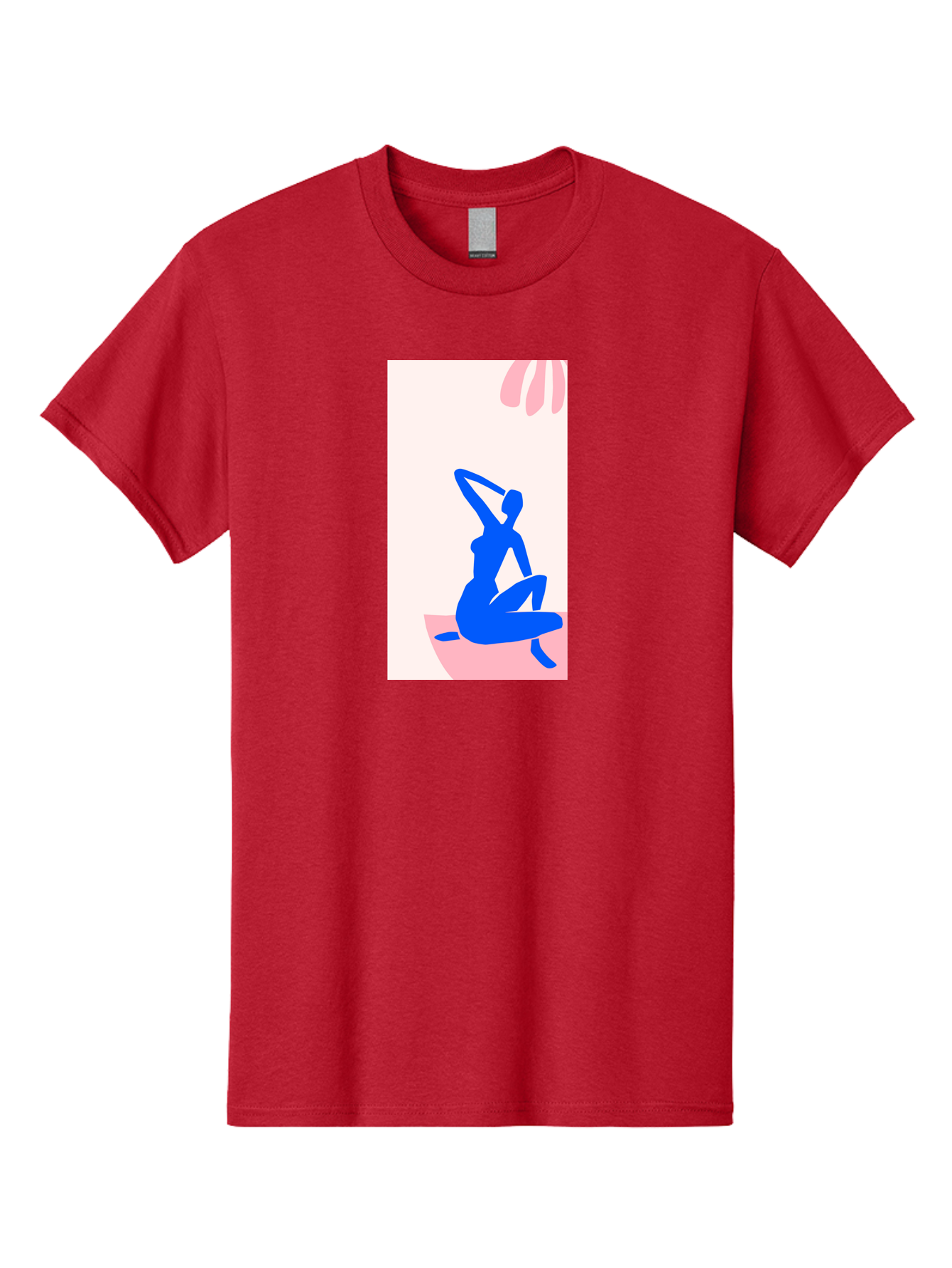 Yoga-Pose Men'S Graphic Tee, 100% Cotton, Comfortable Casual Summer Wear, Machine Washable, Yoga Silhouette, Serene Pose, Blue Figure, Wellness, Fitness, Meditation, Relaxation, Mindfulness, Calm Atmosphere Aab640 29