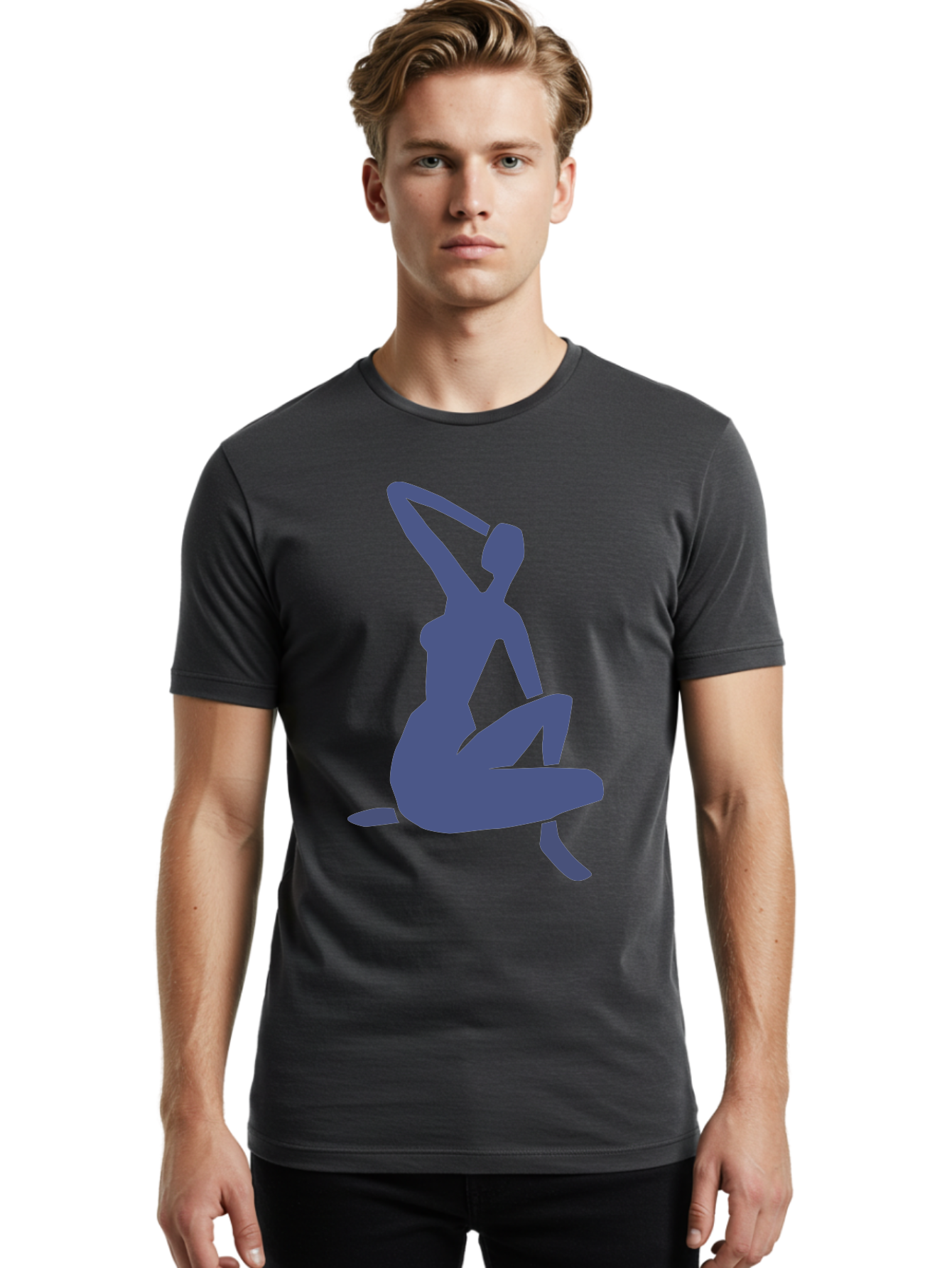 Yoga-Woman Men'S Graphic Tee, 100% Cotton, Comfortable Casual Summer Wear, Machine Washable, Yoga, Meditation, Fitness, Wellness, Flexibility, Balance, Mindfulness, Relaxation, Serene Pose, Fit Woman Aab641 12