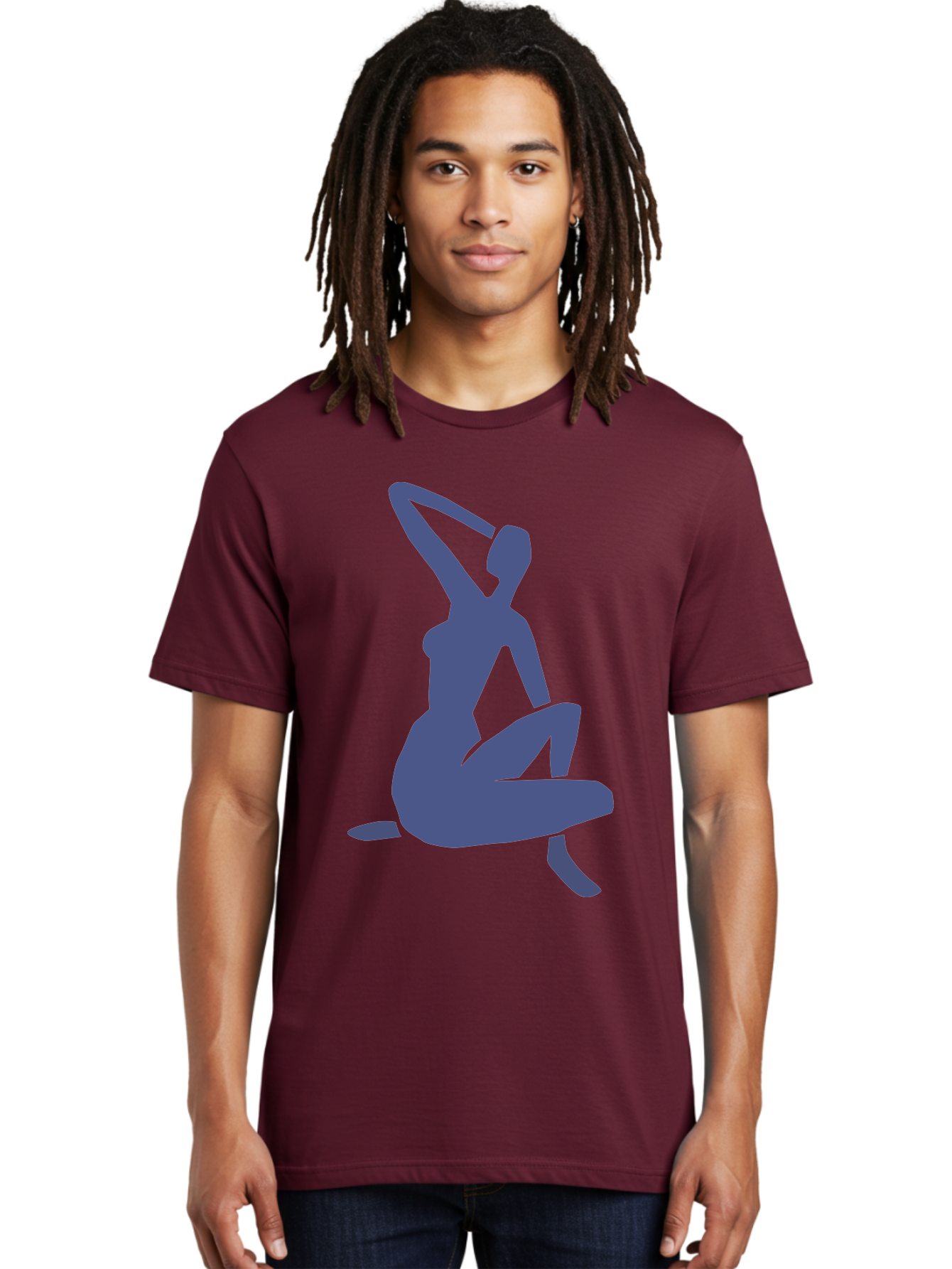 Yoga-Woman Men'S Graphic Tee, 100% Cotton, Comfortable Casual Summer Wear, Machine Washable, Yoga, Meditation, Fitness, Wellness, Flexibility, Balance, Mindfulness, Relaxation, Serene Pose, Fit Woman Aab641 4