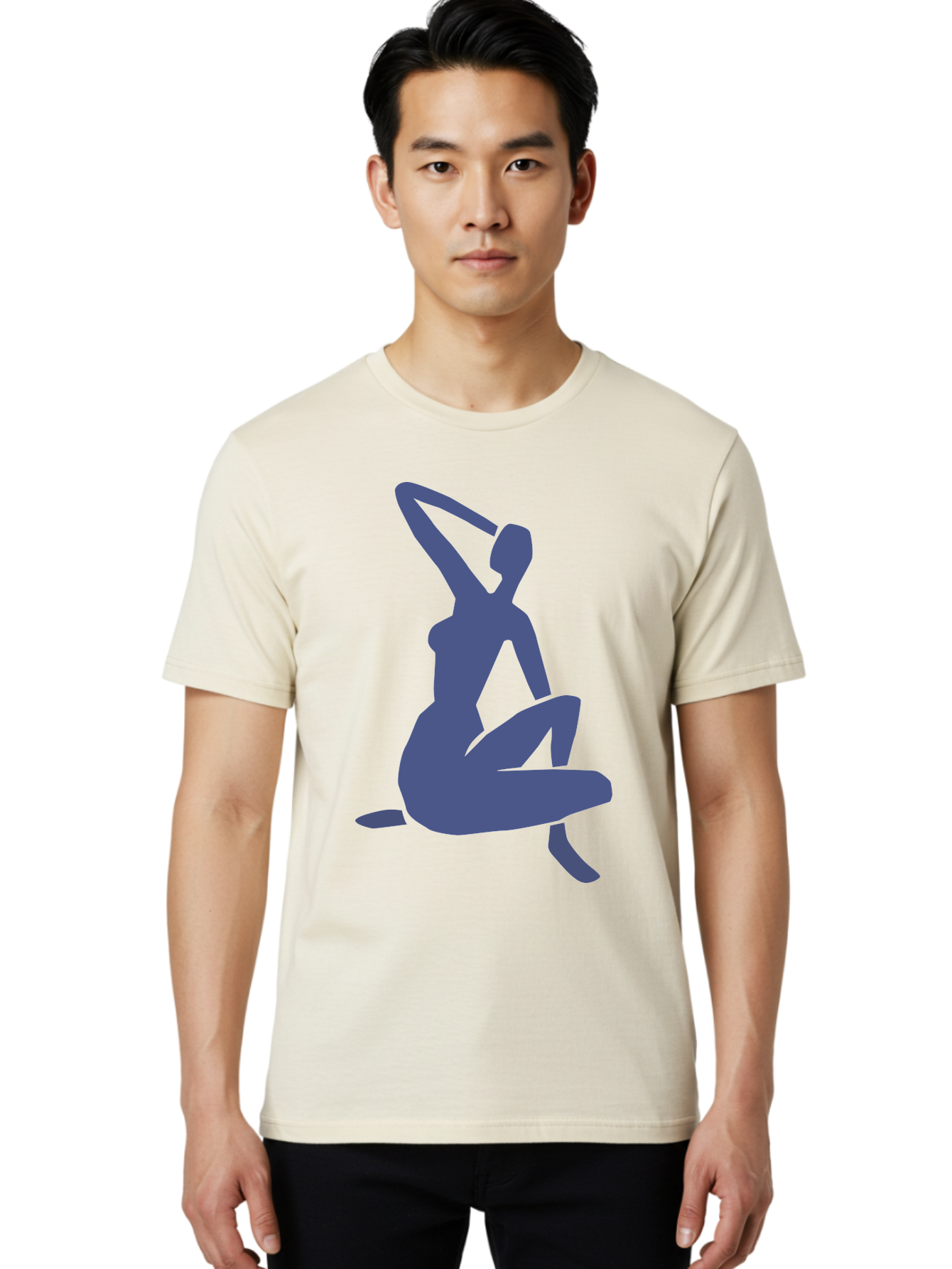 Yoga-Woman Men'S Graphic Tee, 100% Cotton, Comfortable Casual Summer Wear, Machine Washable, Yoga, Meditation, Fitness, Wellness, Flexibility, Balance, Mindfulness, Relaxation, Serene Pose, Fit Woman Aab641 6